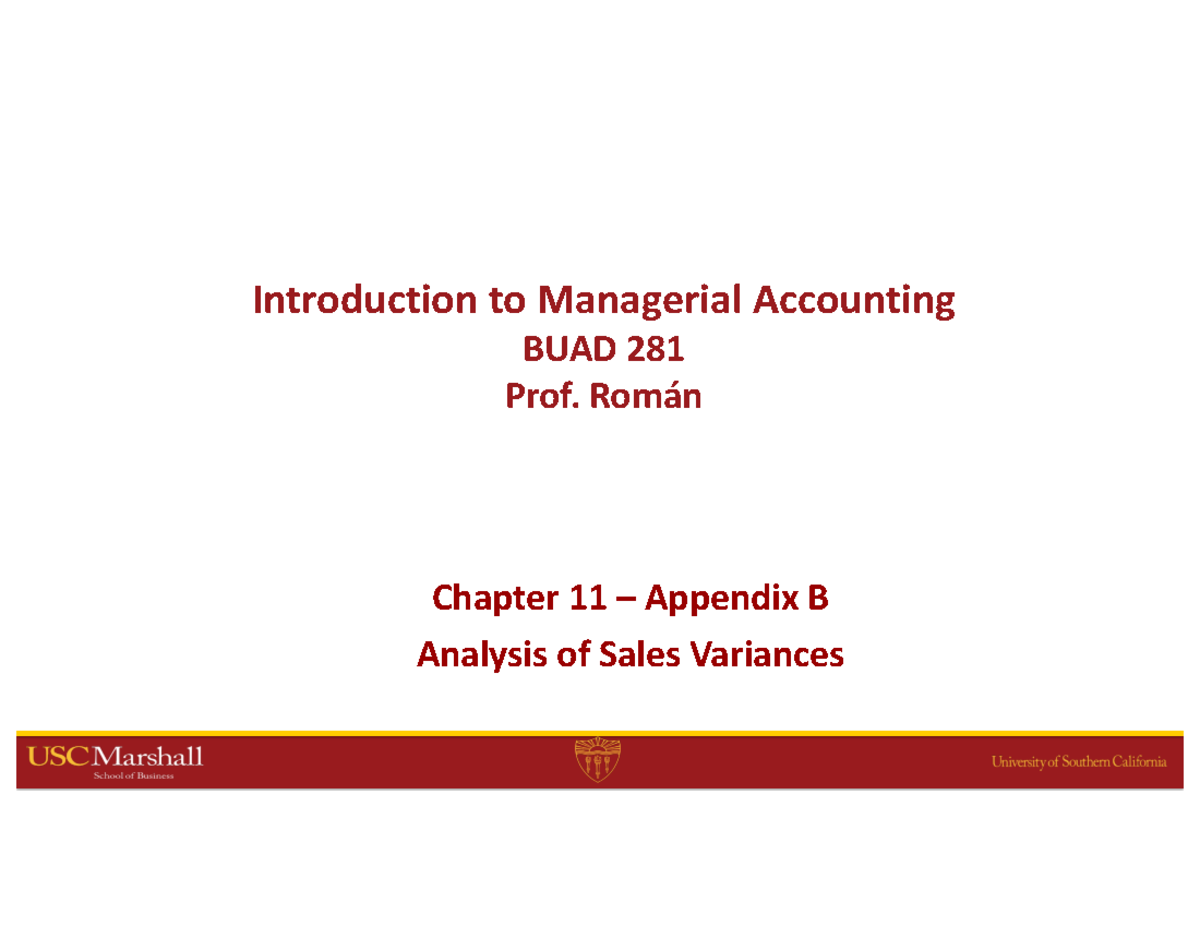 Chap 11 P2 - HW assignment - Introduction to Managerial Accounting BUAD ...