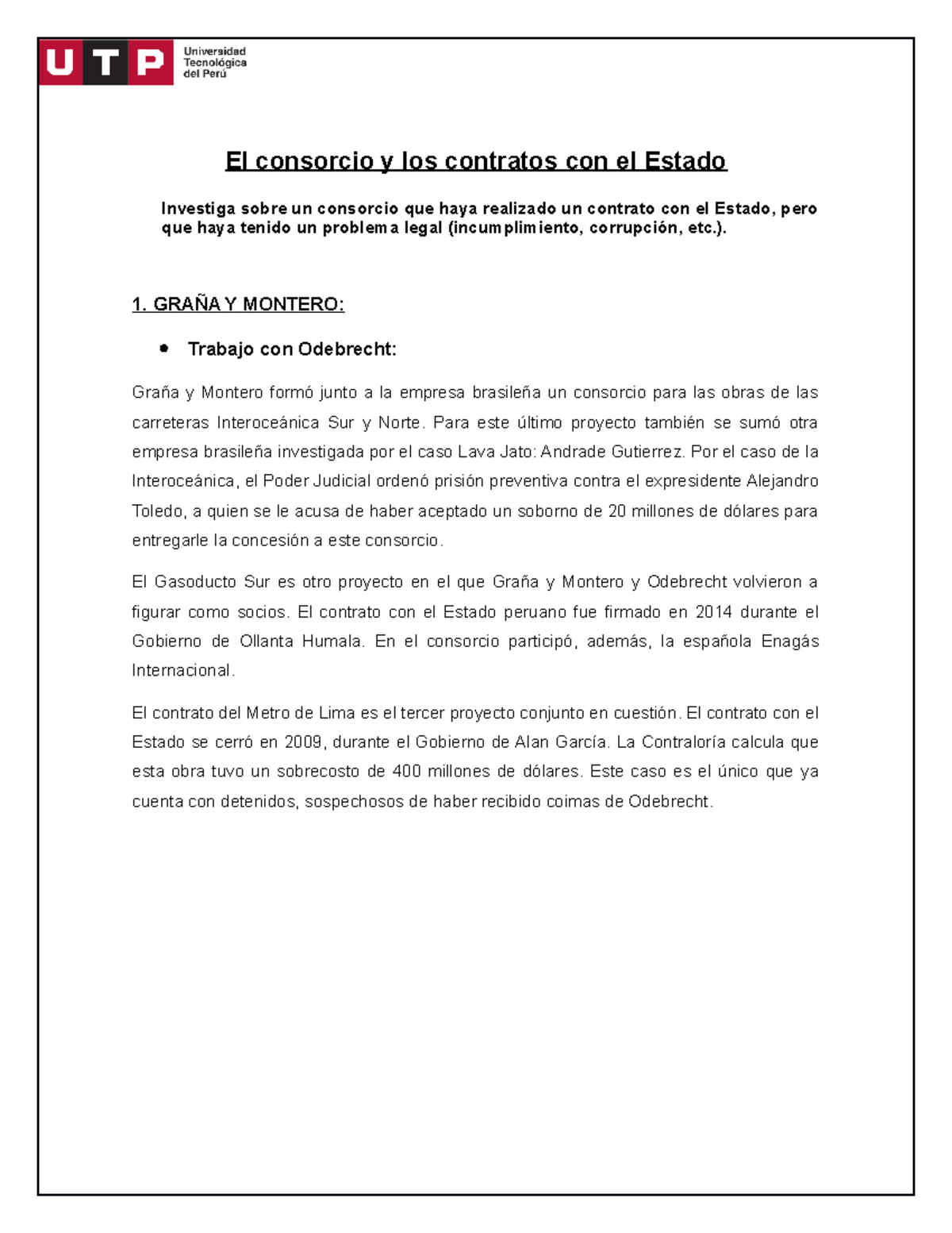 El consorcio y los contratos con el Estado - El consorcio y los ...