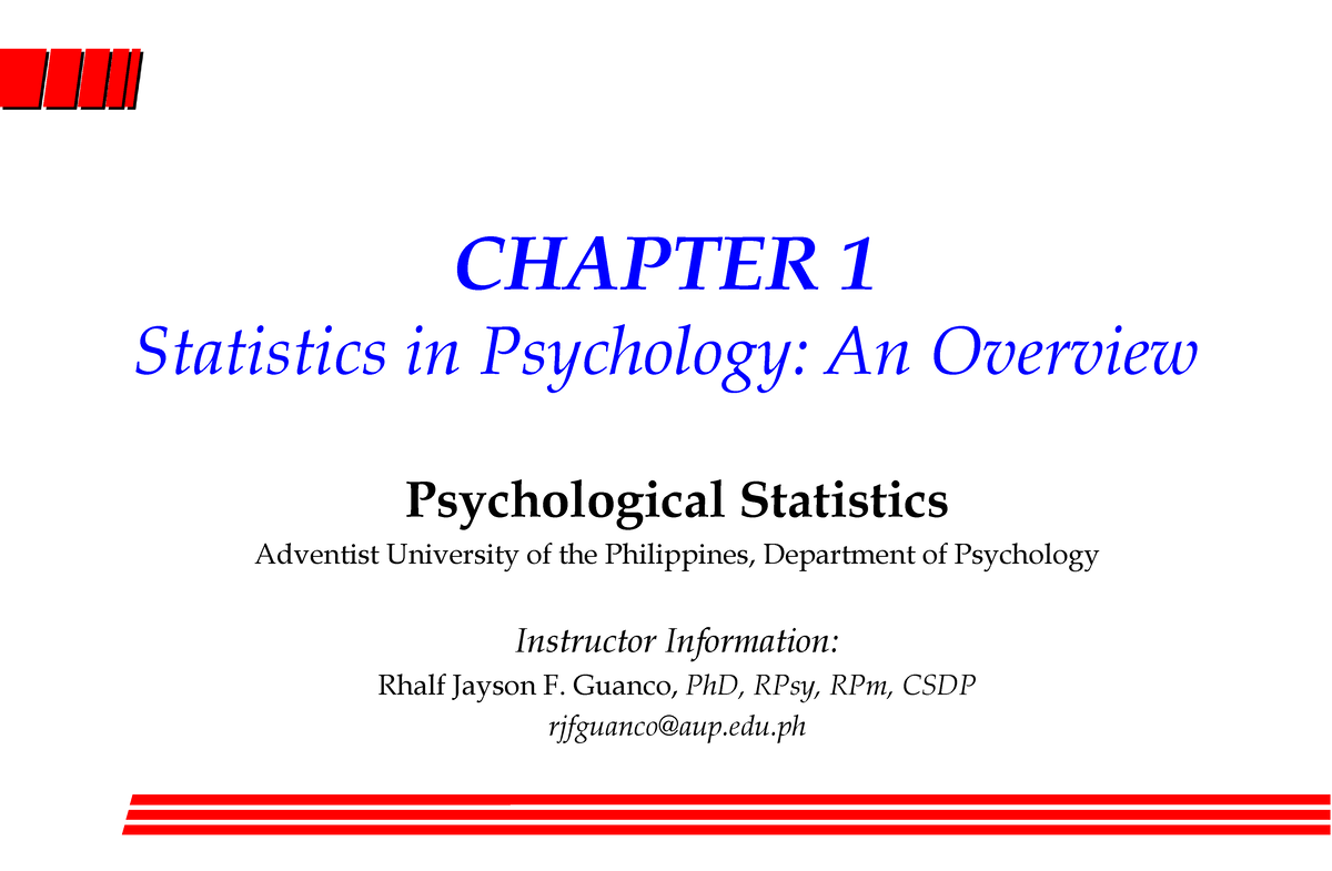 importance of statistics in psychology essay