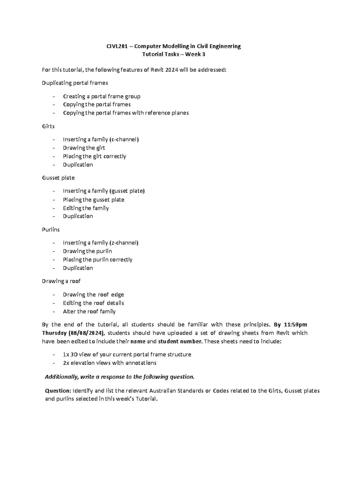 CIVL201 Spring 2024 Tutorial Week 3 - CIVL20 1 – Computer Modelling in ...