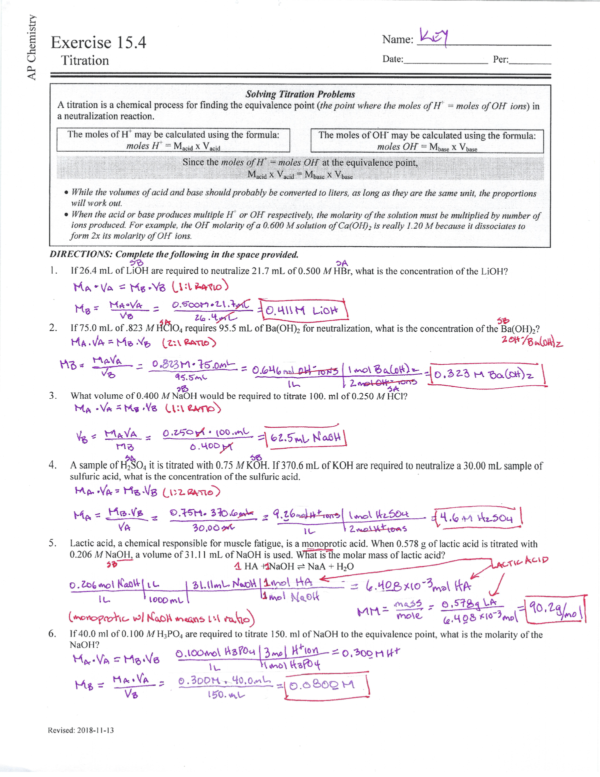 Exercise 15 - good notes - CHEM 1012A - Studocu