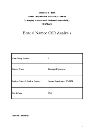 Assignment 3 RMIT - Cover sheet for submission of work for assessment ...