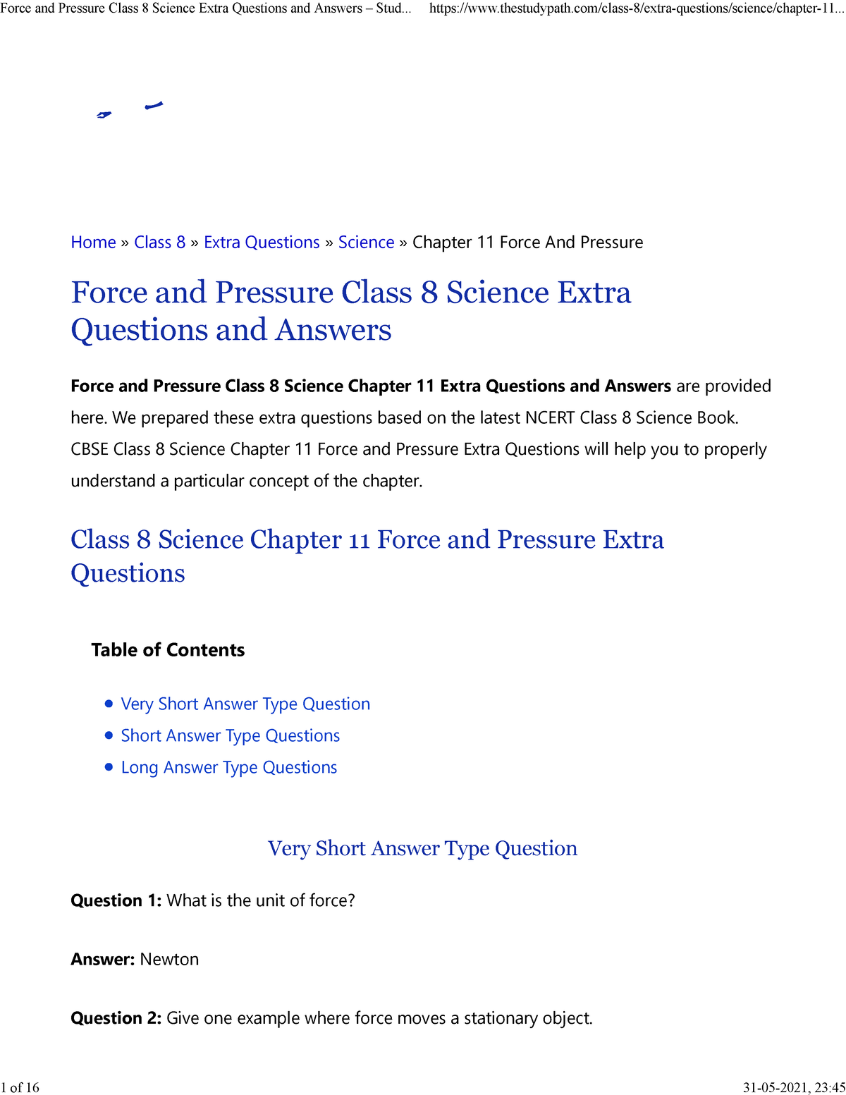 force-and-pressure-lecture-notes-1-10-home-class-8-extra-questions-science-chapter