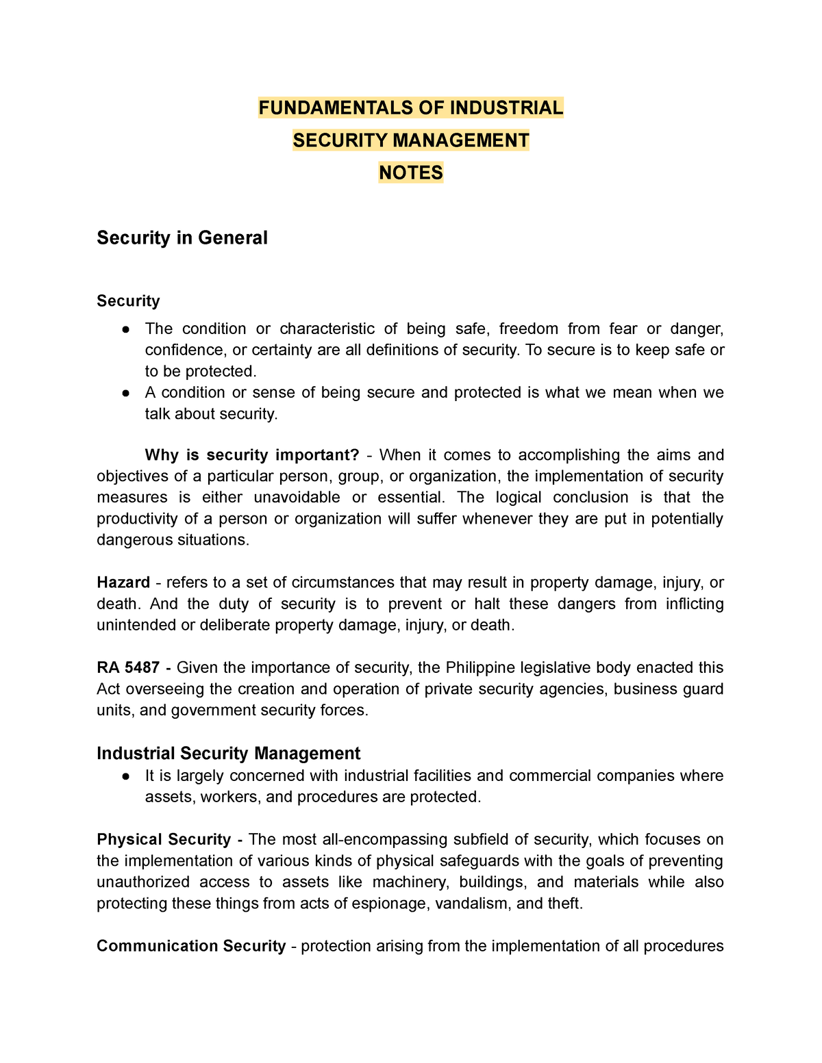 fundamentals-of-industrial-security-management-fundamentals-of