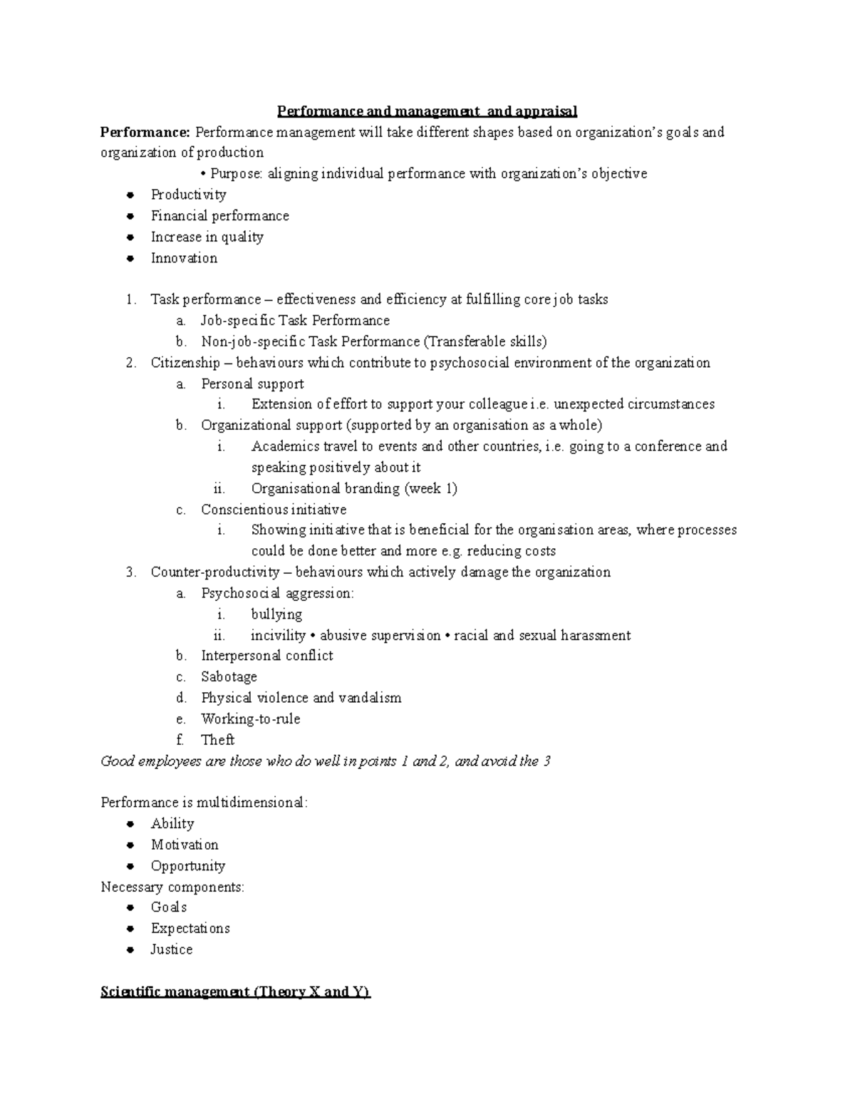 Lecture 3 Performance Management and Appraisal - Performance and ...