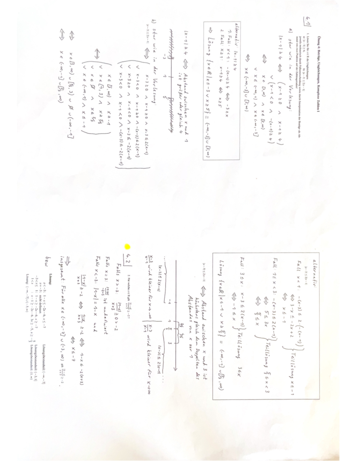 D Wie Deutsch 5 Lösungen Pdf Übung 4 Beträge, Ungleichungen,komplexe Zahlen I - 一今 L'o on E g 一 -x 5
