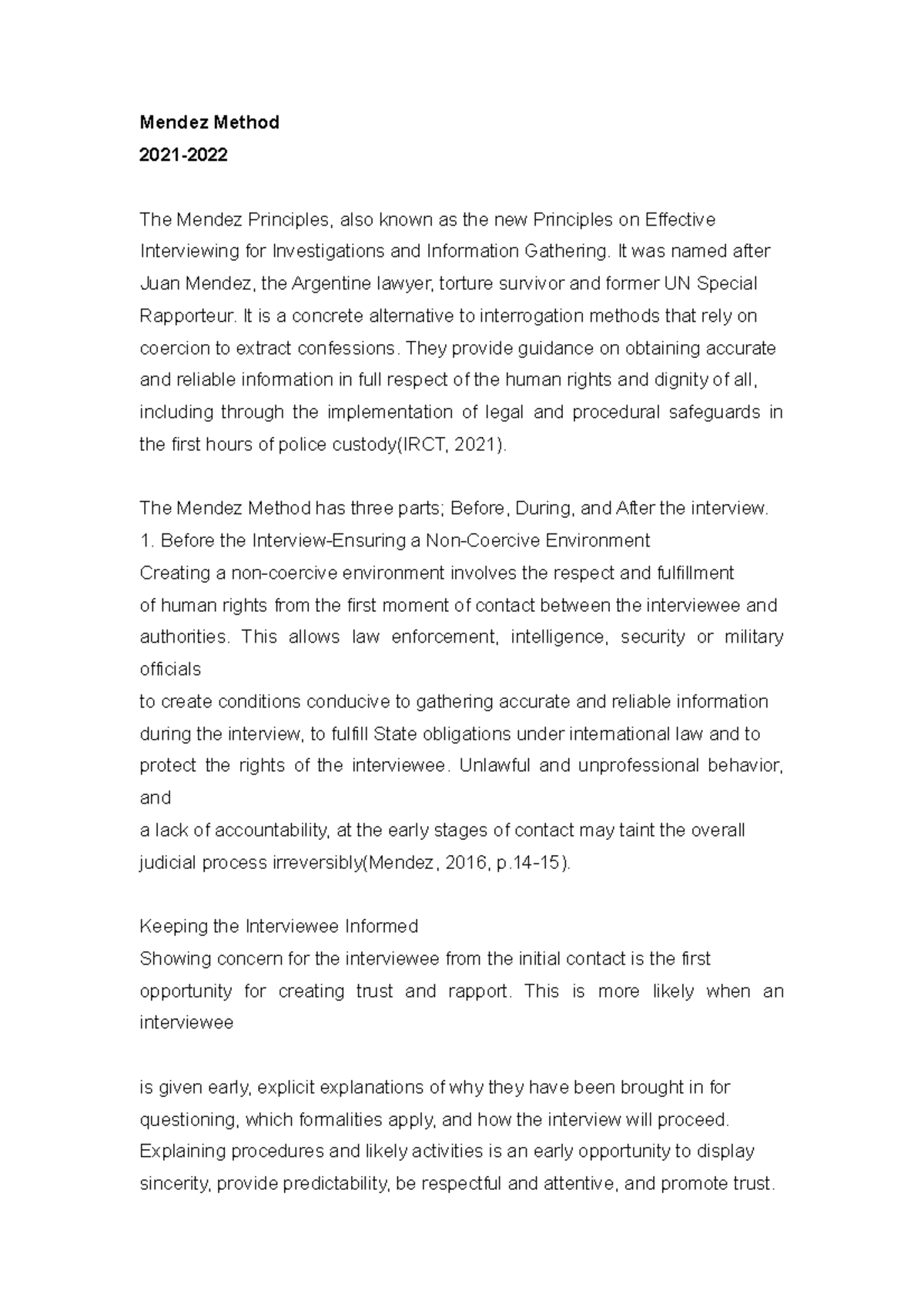 Mendez Method - Mendez Method 2021- The Mendez Principles, also known ...