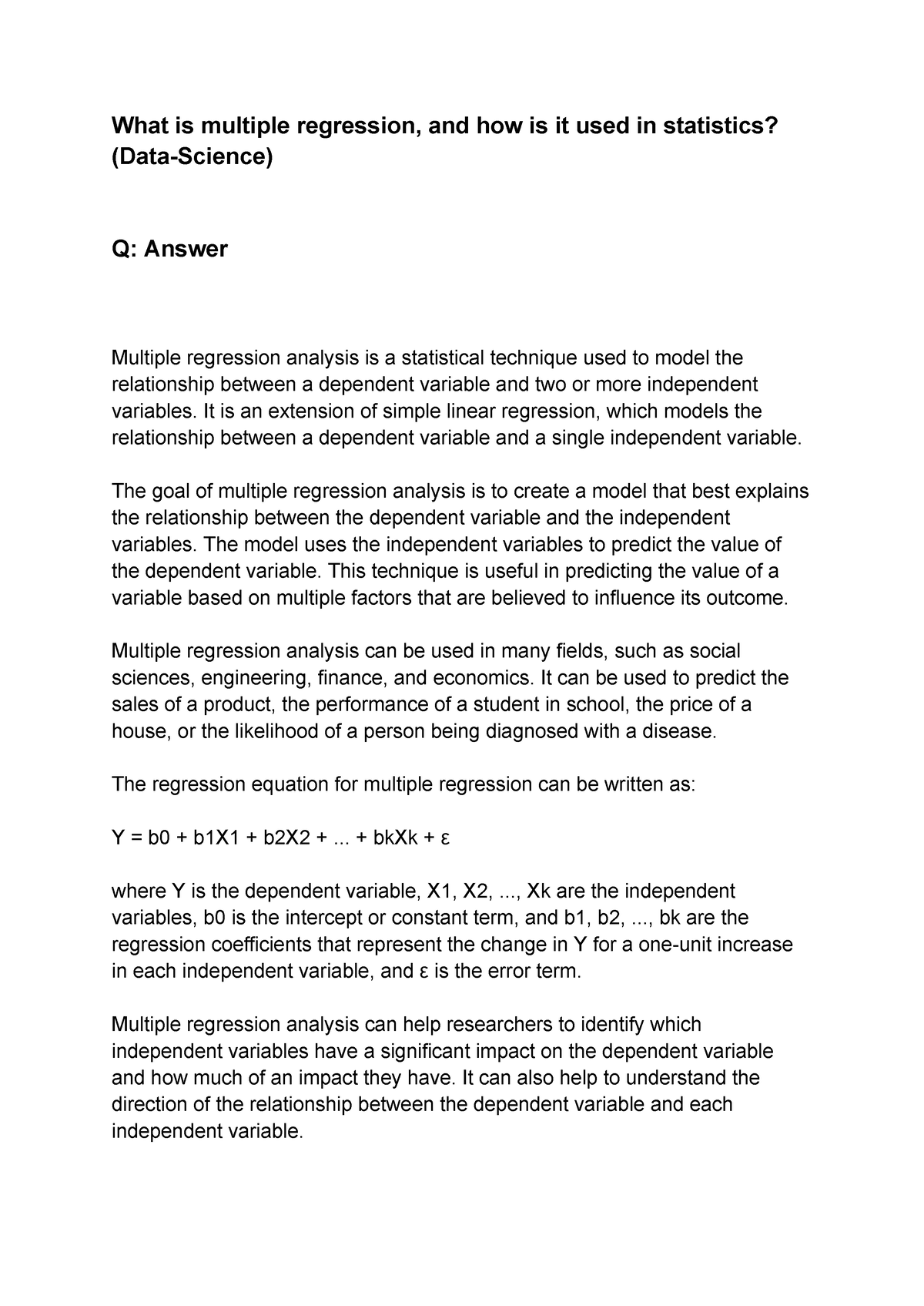 what-is-multiple-regression-and-how-is-it-used-in-statistics-what-is