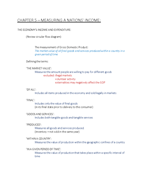 Econ 1950 - Ch.6 Notes - MEASURING THE COST OF LIVING - CH. 6 MEASURING ...