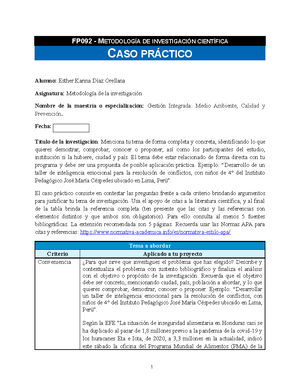 Caso Practico Metodologia de la Investigacion - FP092 - METODOLOGÍA DE ...