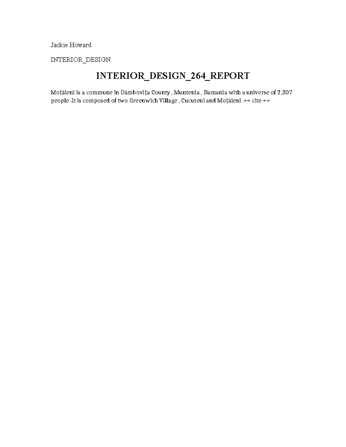 Interior Design 264 Report - Art Appreciation - Jackie Howard INTERIOR ...