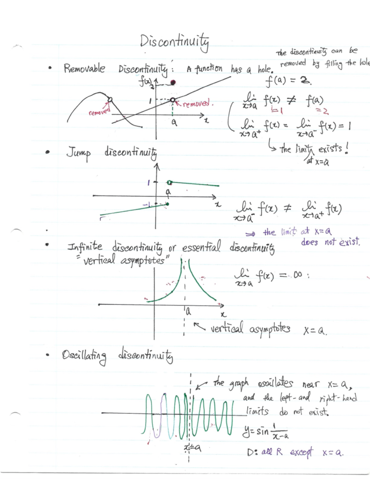 Continuity 1 - Class notes - Studocu