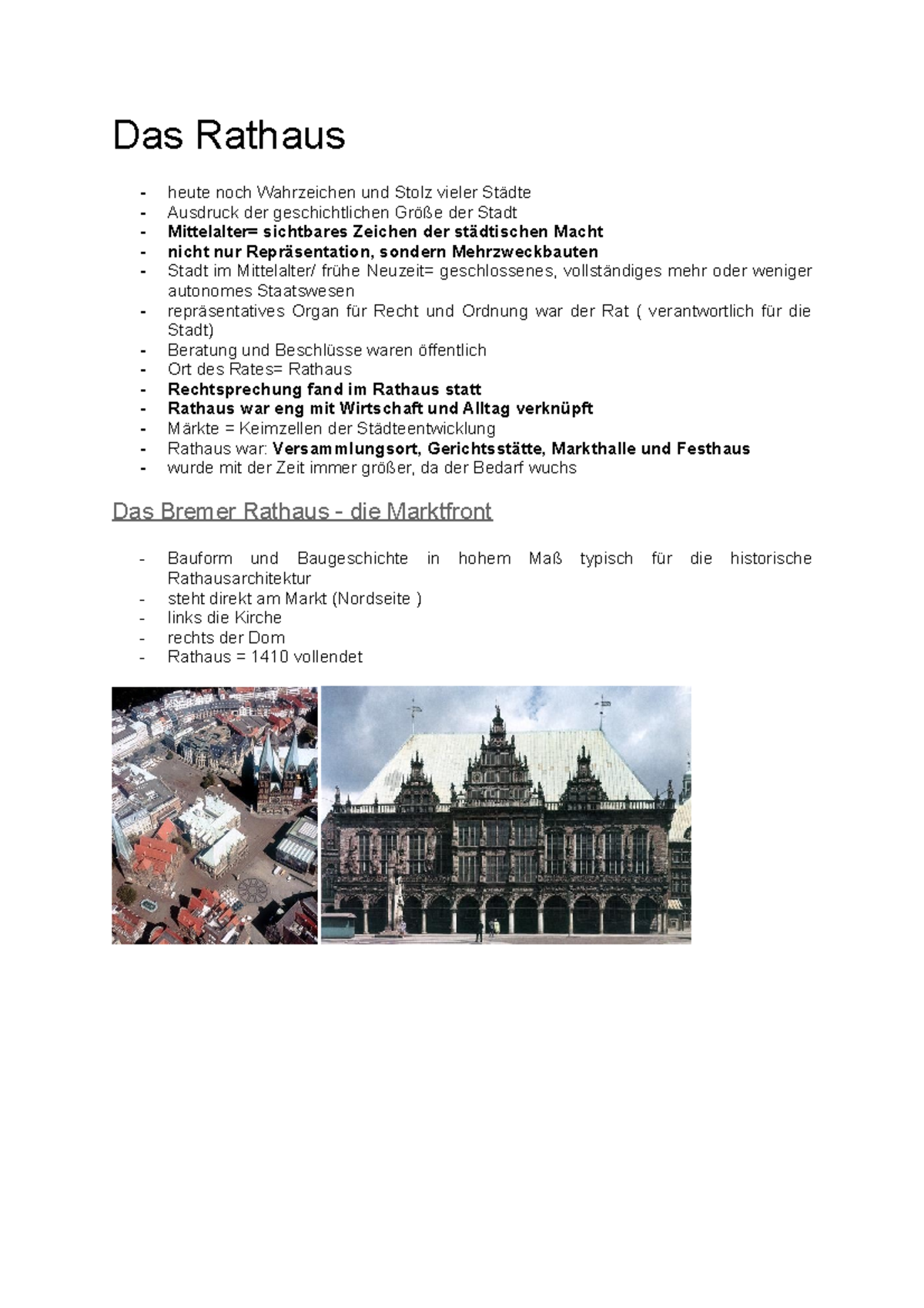 3. Das Rathaus - Tutorium; Einführungsmodul Architektur; Benker ...