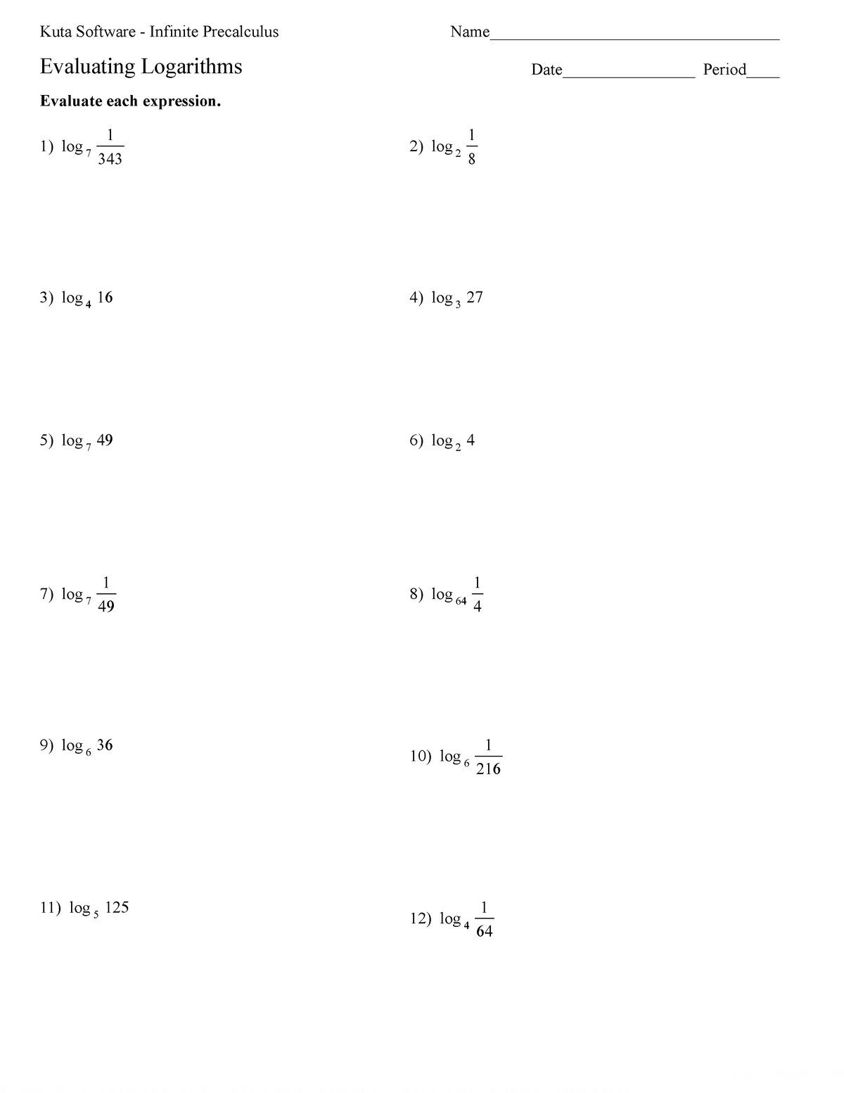 03-evaluating-logarithms-worksheet-with-solution-key-bs-administration-management-studocu