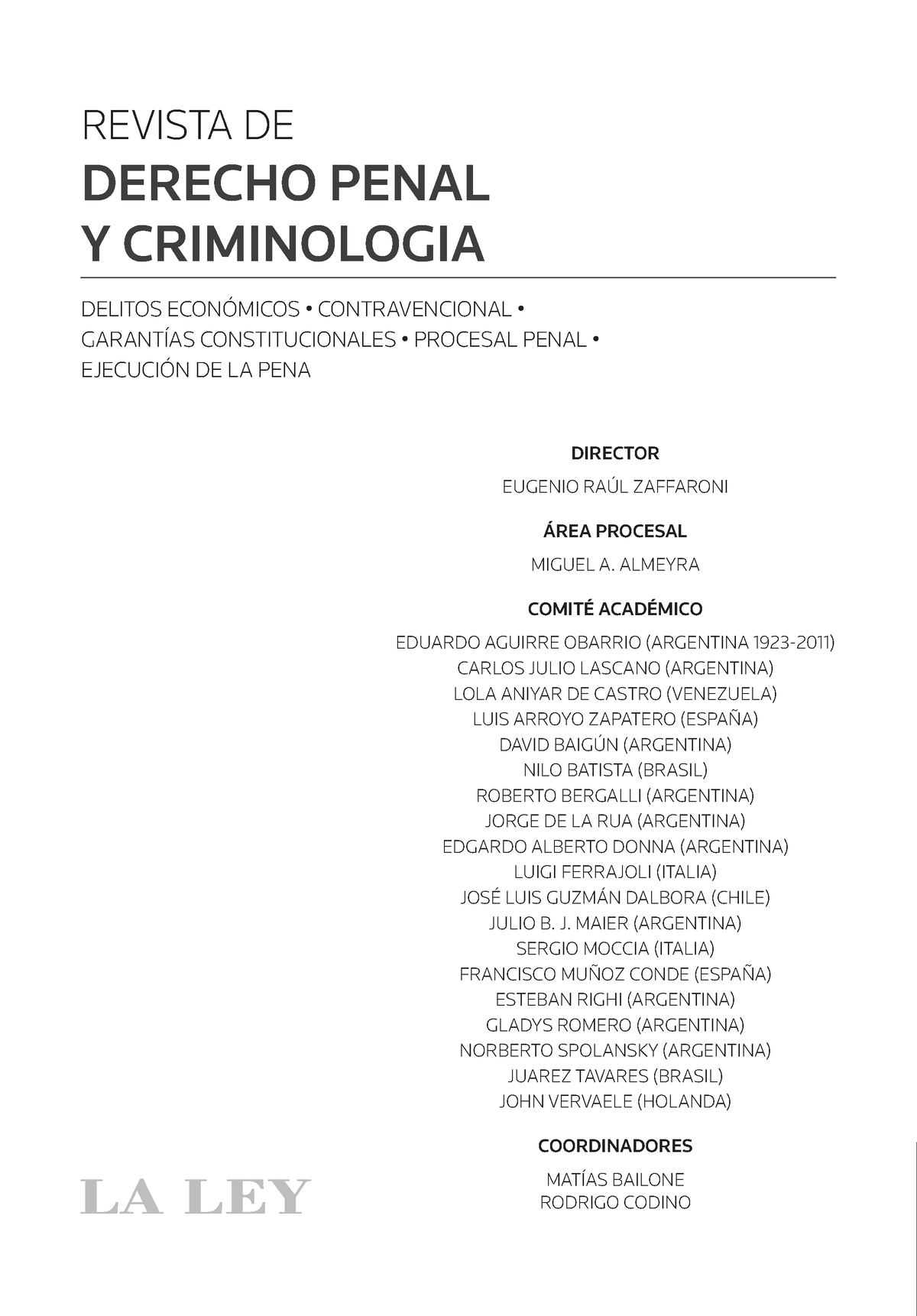 Revista DE Derecho Penal Y Criminologia - Revista De DERECHO PENAL Y ...