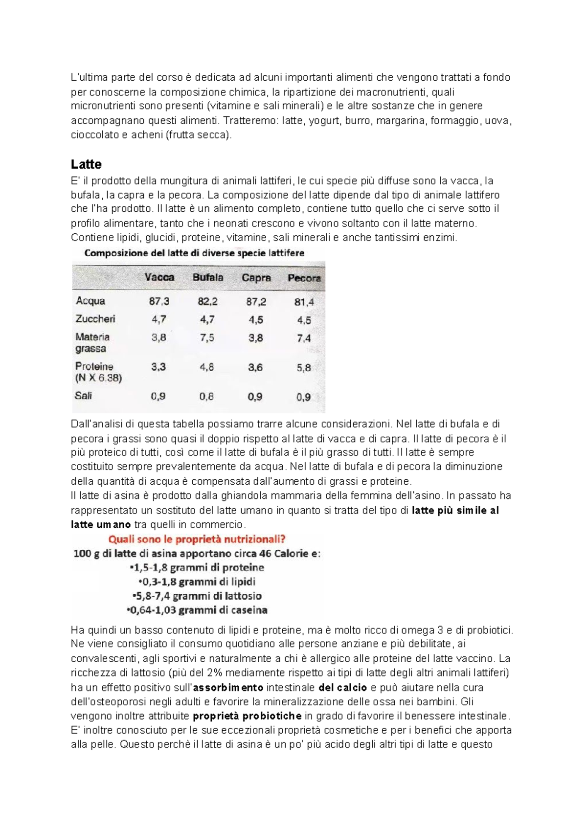 Chimica degli alimenti parte 5 L’ultima parte del corso è dedicata ad