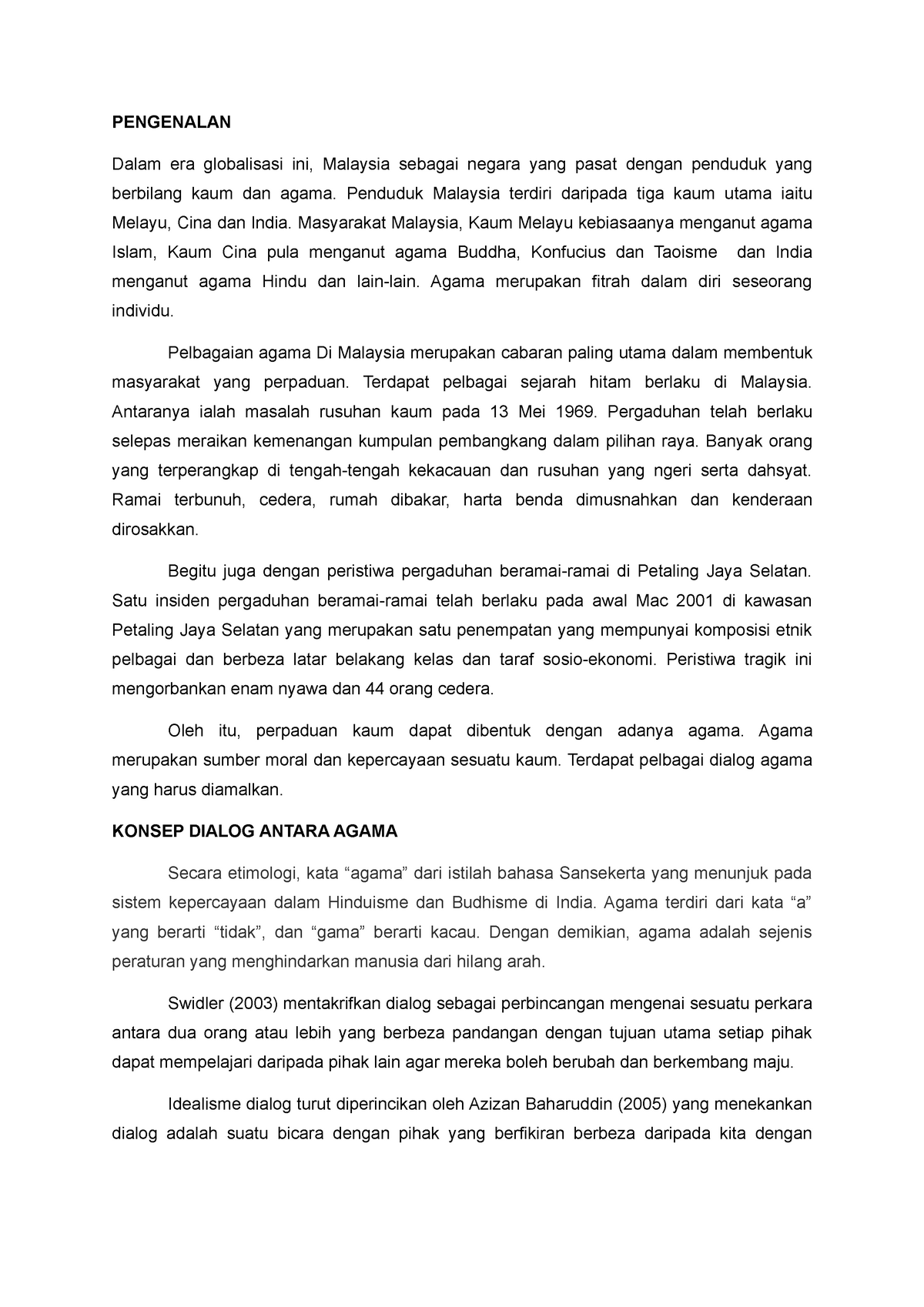 Ulasan Artikel - Values and Civilization II - CTU554 - UiTM - StuDocu