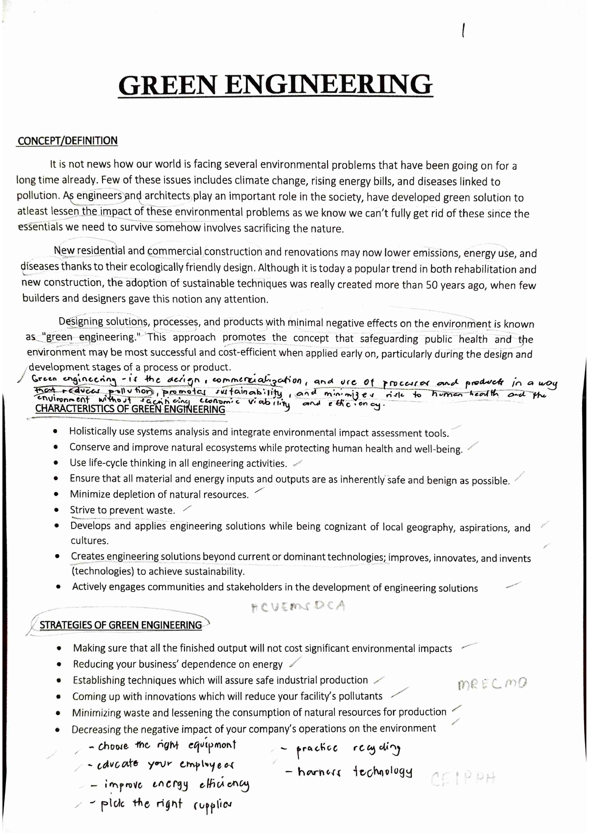 Environmental Engineering - Bachelor Of Science In Civil Engineering ...