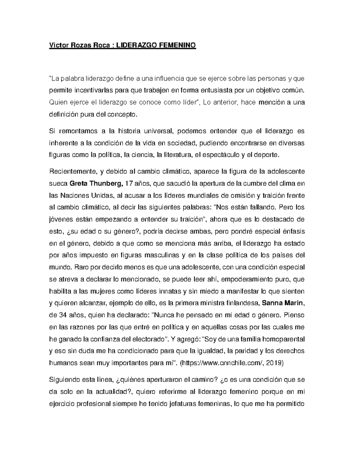 Liderazgo Femenino - Victor Rozas Roca : LIDERAZGO FEMENINO “La palabra ...