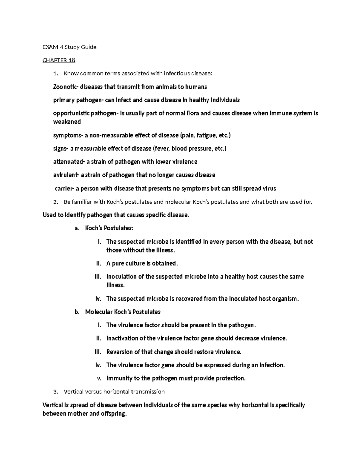 EXAM 4 Study Guide - Practice Materials - EXAM 4 Study Guide CHAPTER 18 ...