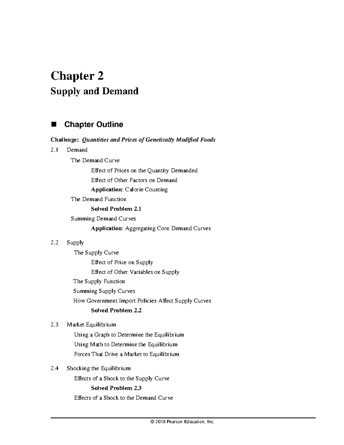 answer key CH02 IRM - Chapter 2 Supply and Demand Chapter Outline ...