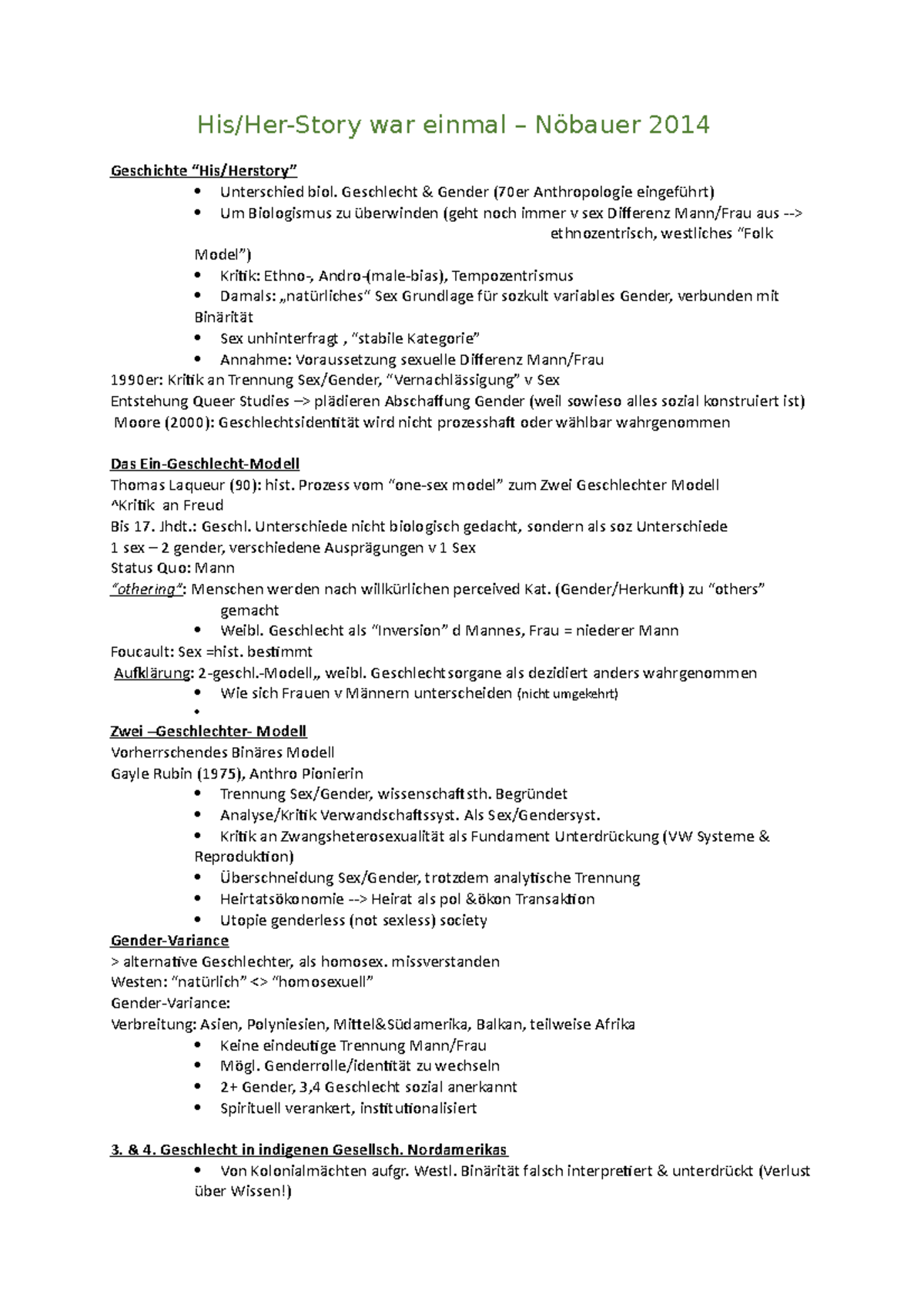 His Herstory Zusammenfassung pflichtlektüre His/HerStory war