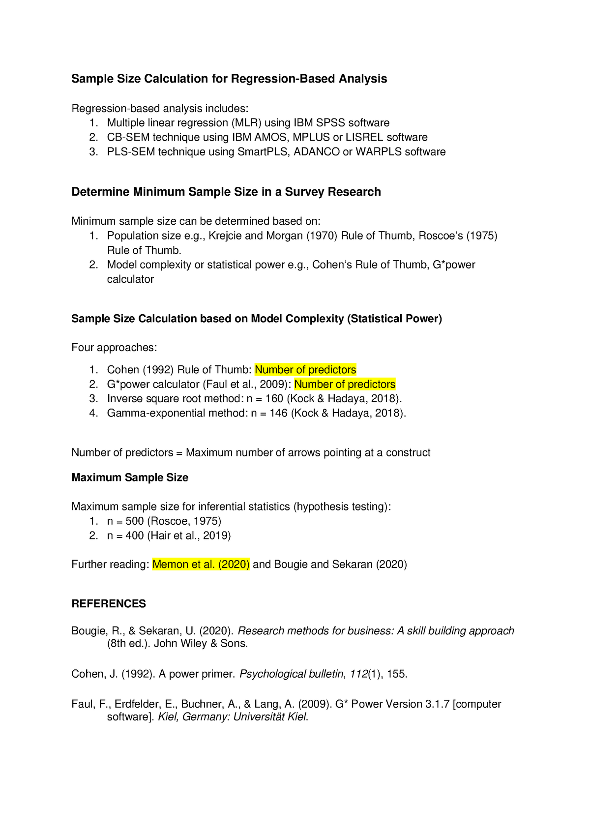 sample-size-calculation-for-regression-based-analysis-sample-size