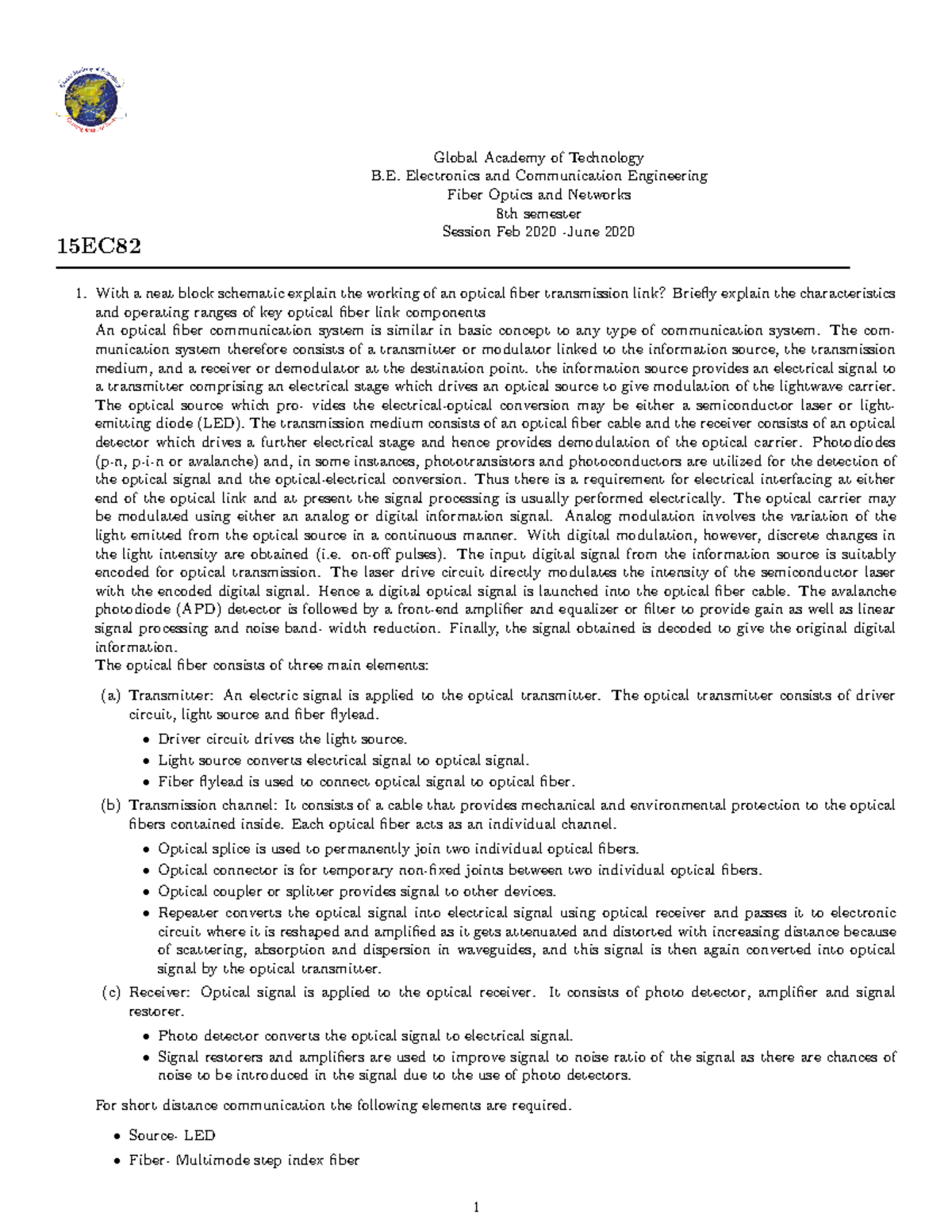 3.15EC82 FON Important Notes - Global Academy of Technology B ...