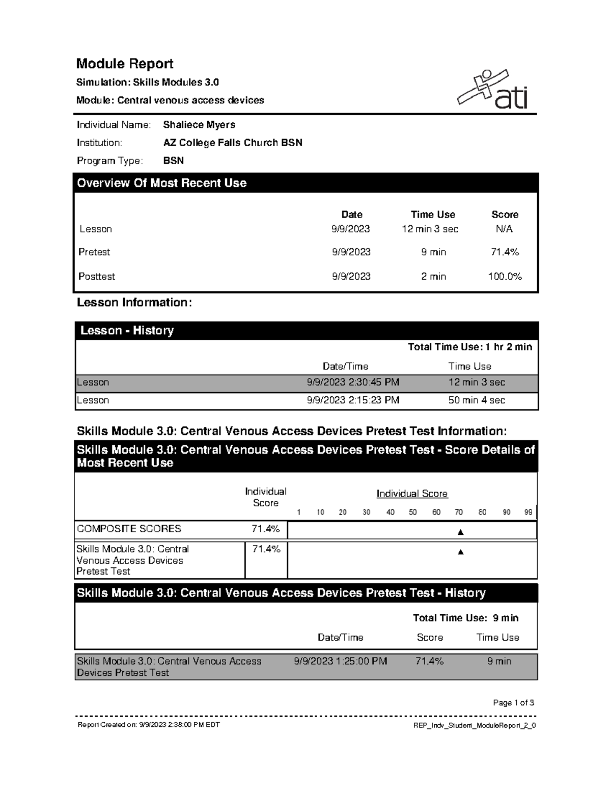Report (53) - Module Report Simulation: Skills Modules 3. Module ...