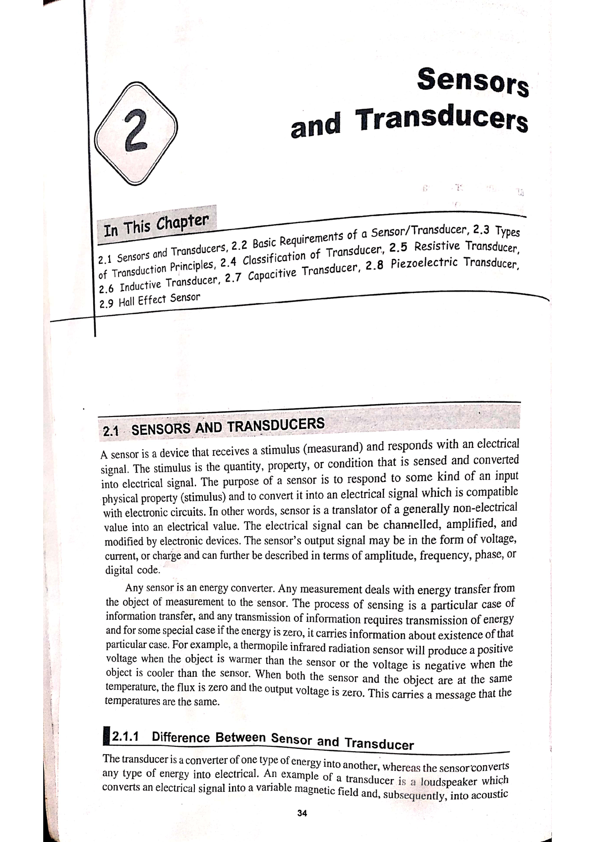 Sensor and Transducer Electronic devices Studocu