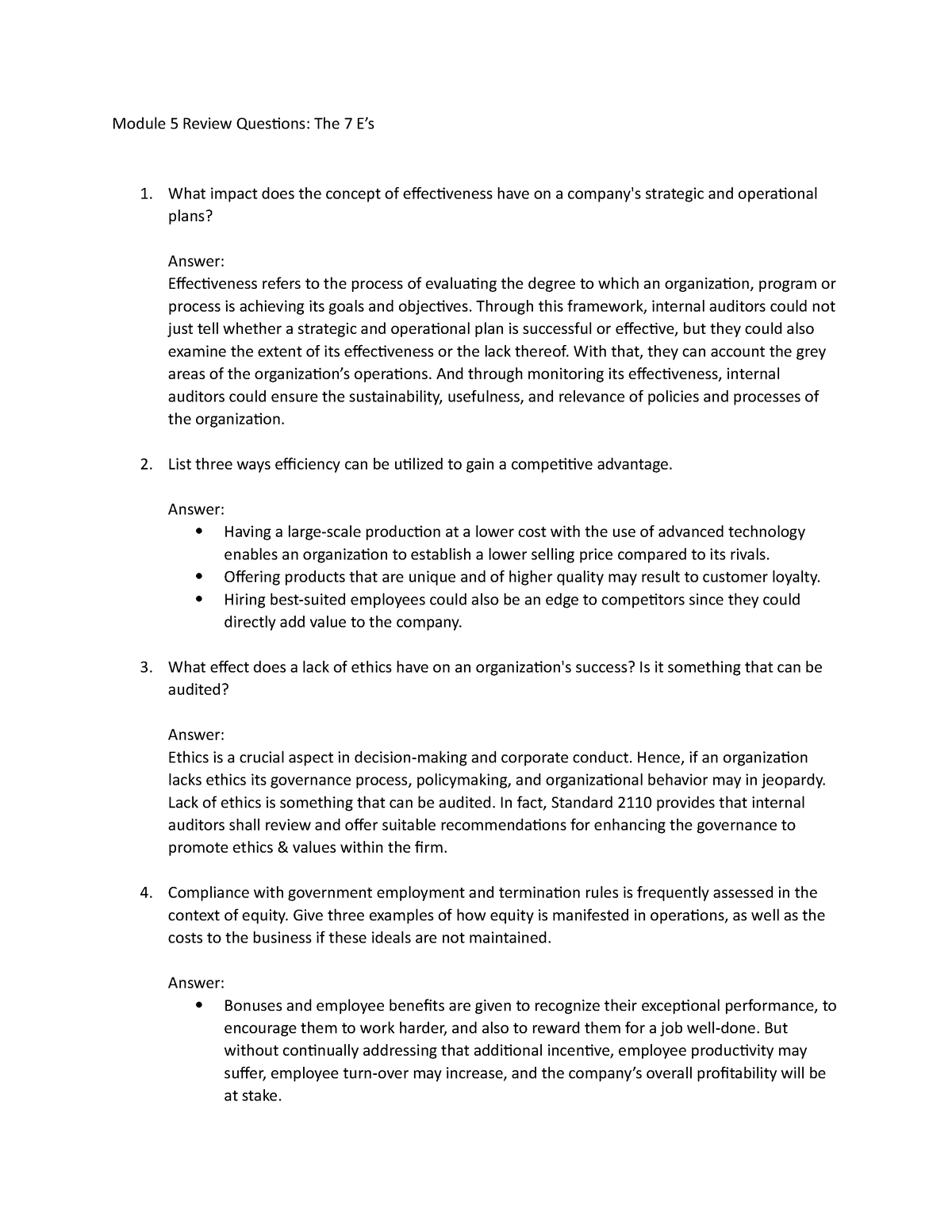 assignment 7 unit 5 review questions