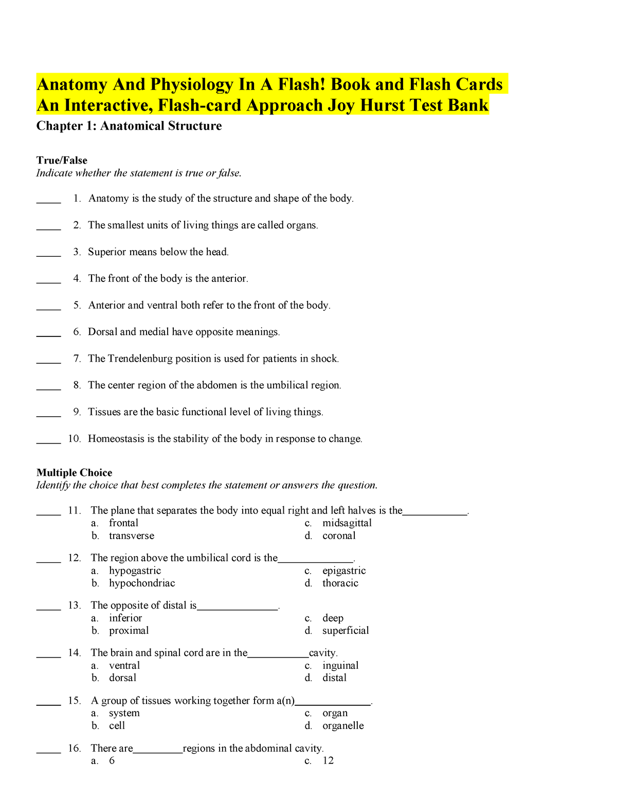 Anatomy And Physiology In A Flash Book And Flash Cards An Interactive ...