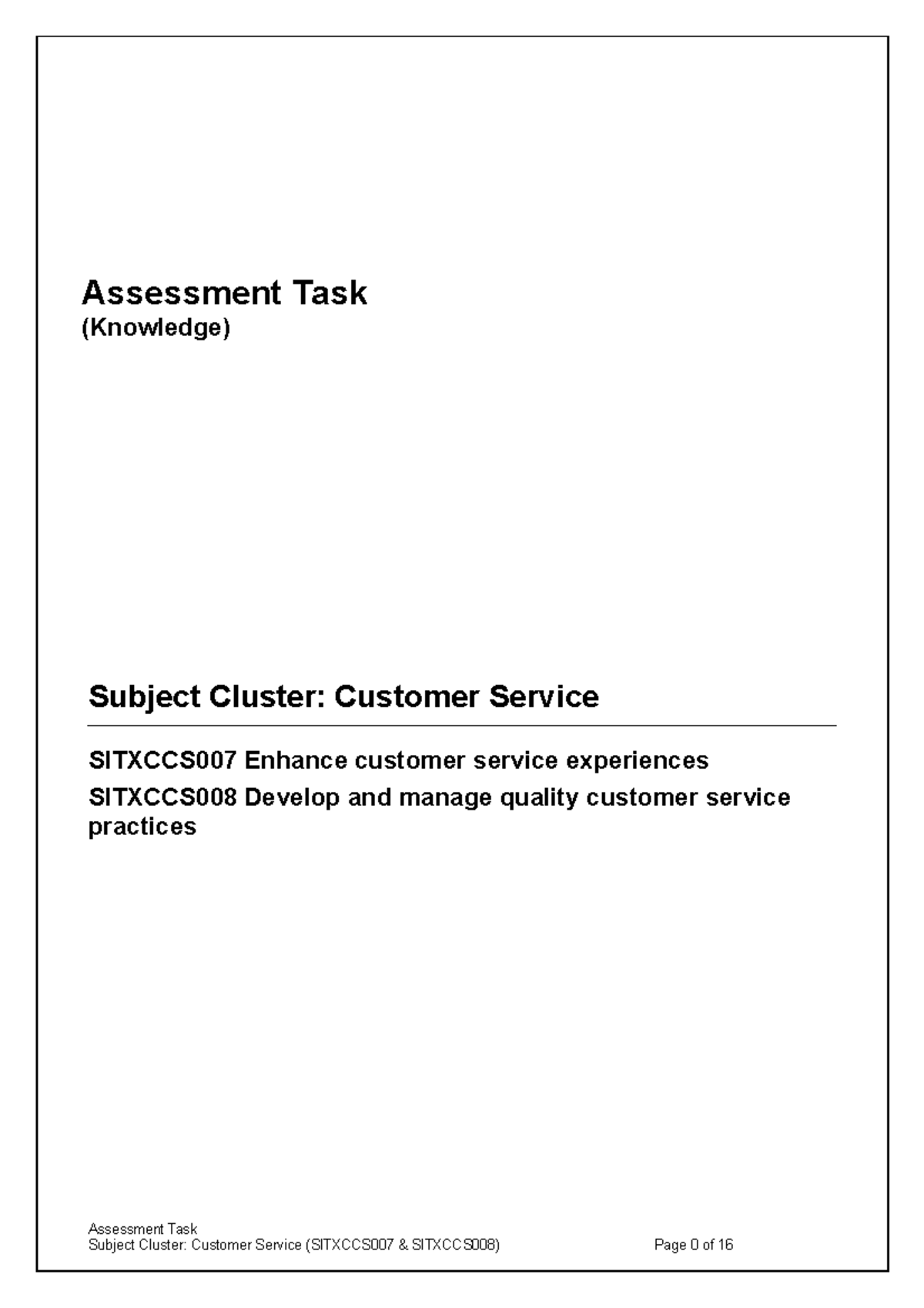 assignment-1-subject-cluster-customer-service-sitxccs007-enhance