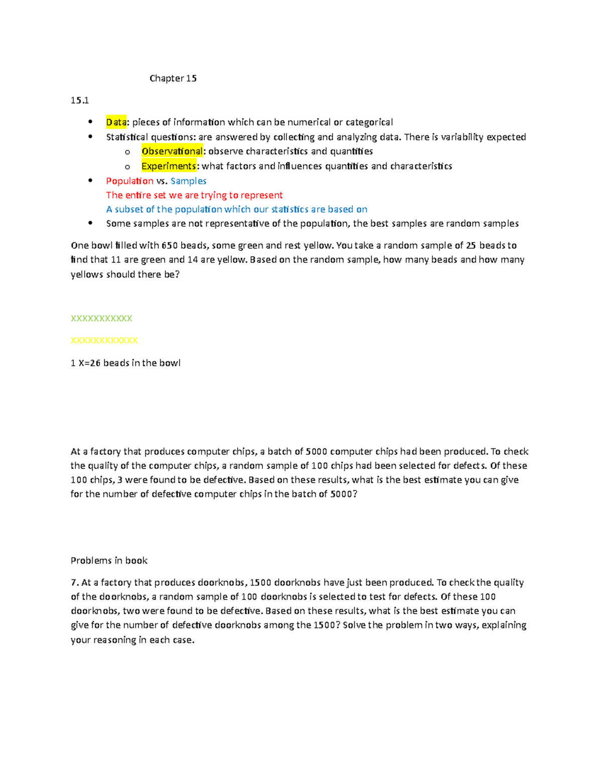 Chapter 15 Math 176 Summary Mathematics For Elementary Teachers With Activities Chapter 15 