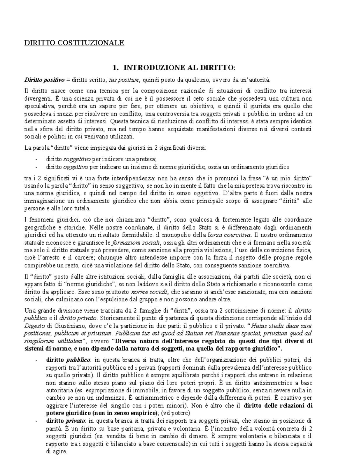 Diritto Costituzionale Balduzzi - DIRITTO COSTITUZIONALE 1 ...