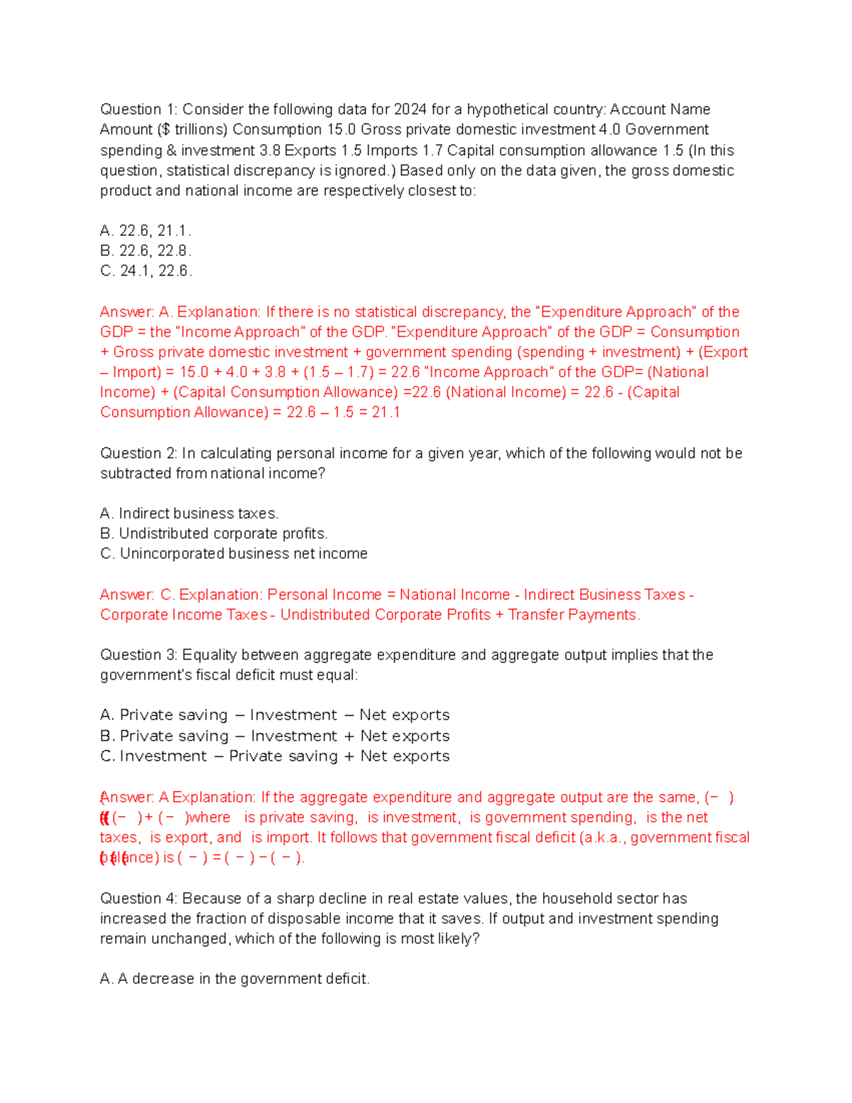 Econ Assignment 10 Solved Question 1 Consider The Following Data For   Thumb 1200 1553 