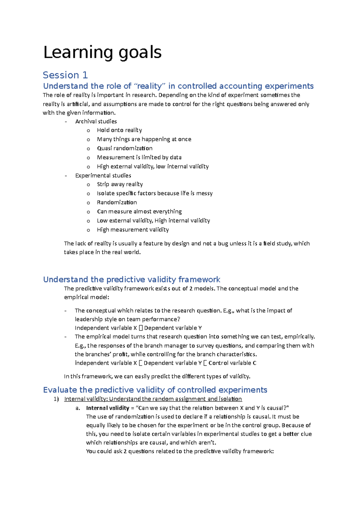 What To Learn Learning Goals Session 1 Understand The Role Of