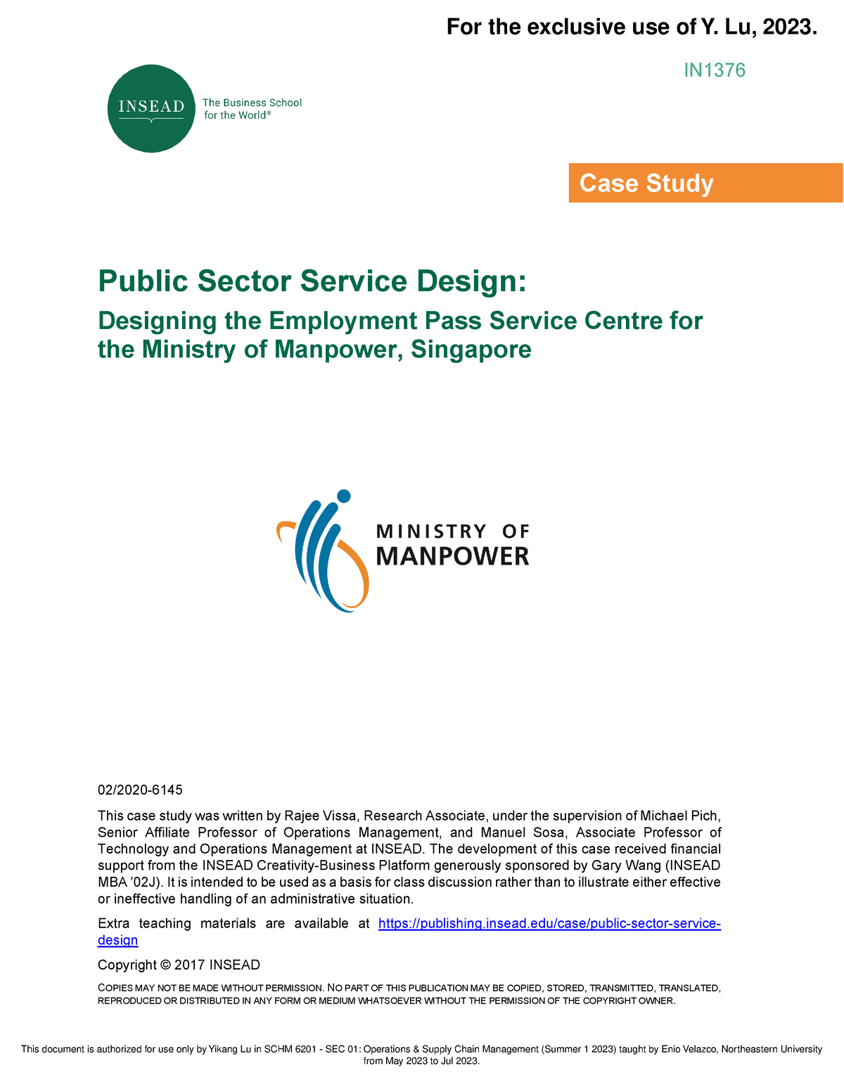 case study in public service