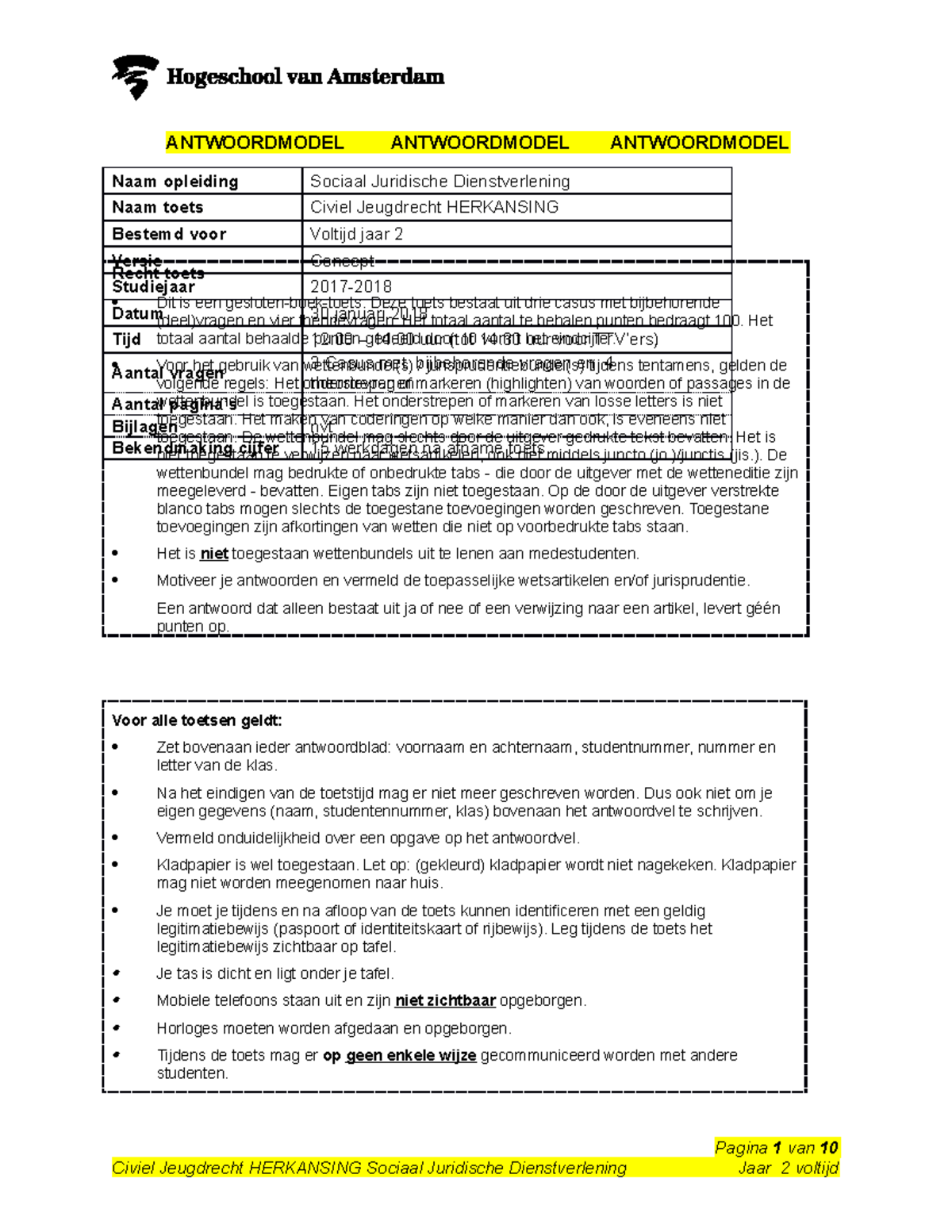 Definitief - Na Kalibreersessie - Civiel Jeugdrecht VT Herkansing 2017 ...