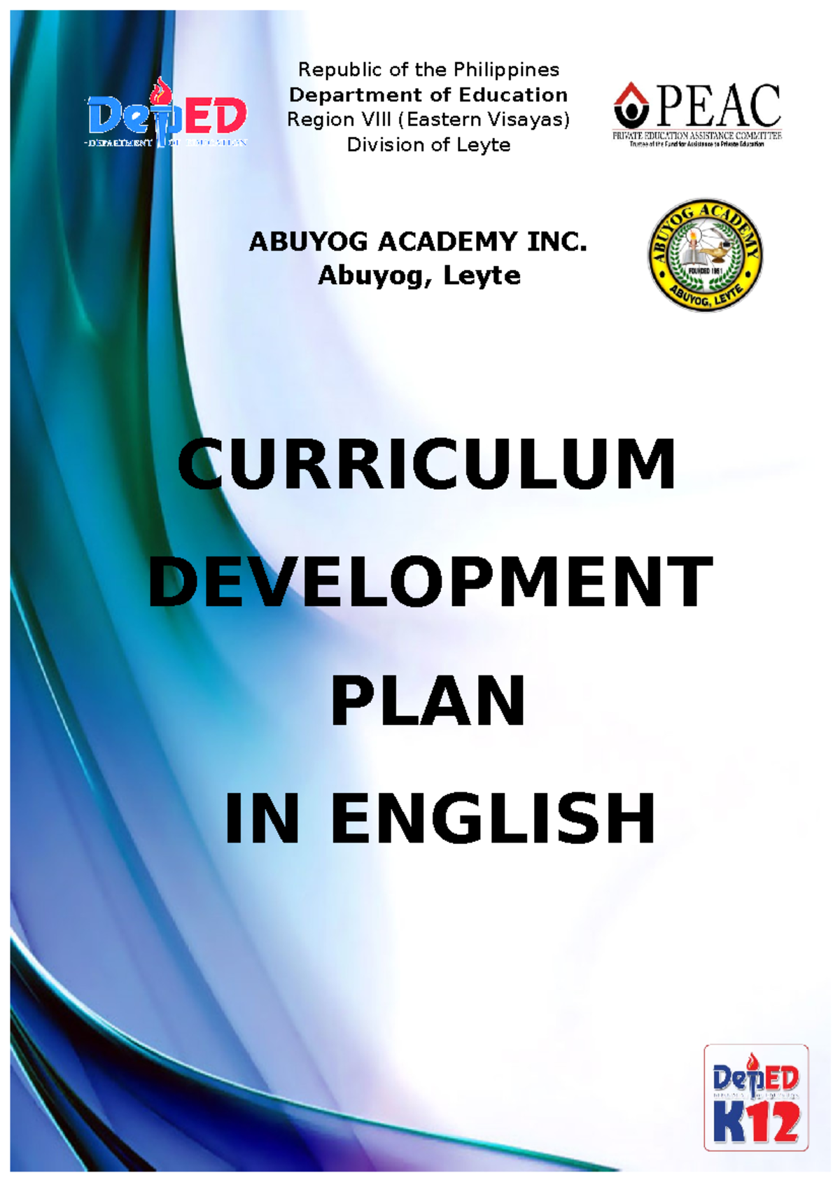 Curriculum- Development-PLAN - Bachelor of Secondary Education Major in ...