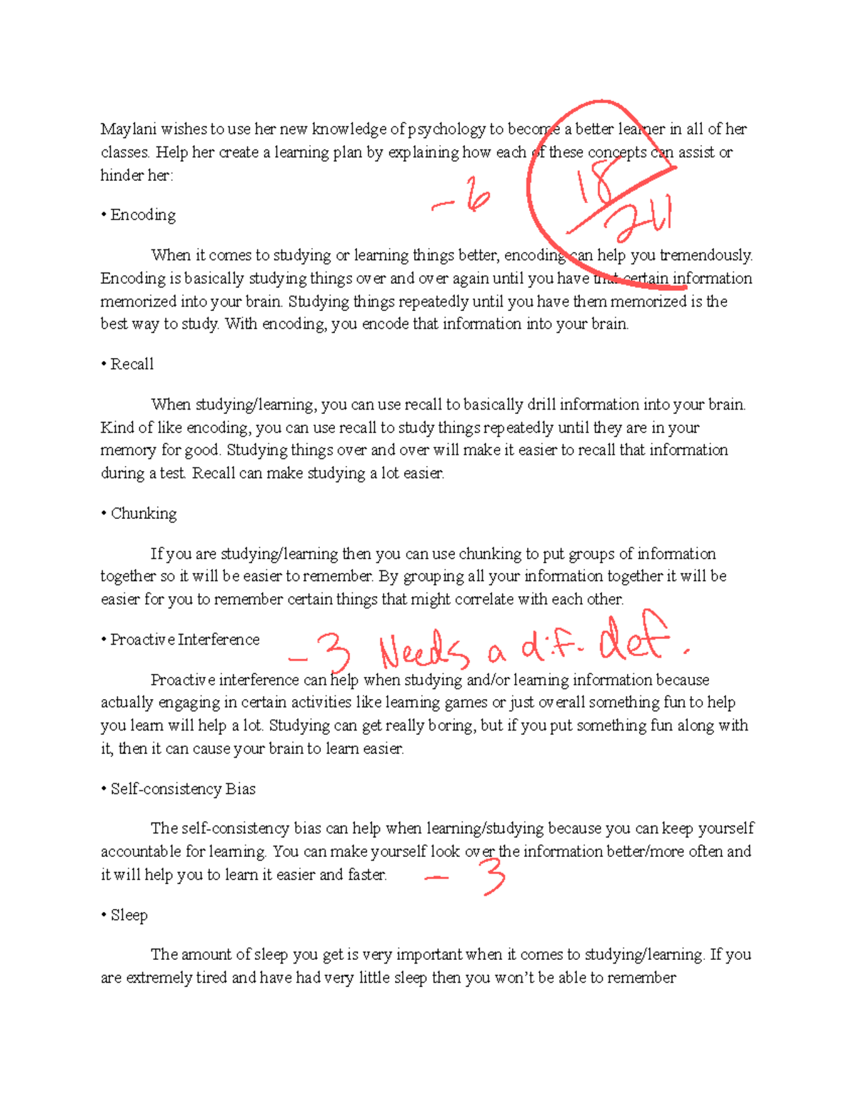 Edited Kaden Lirely Unit 5 FRQ Memory Maylani wishes to use her