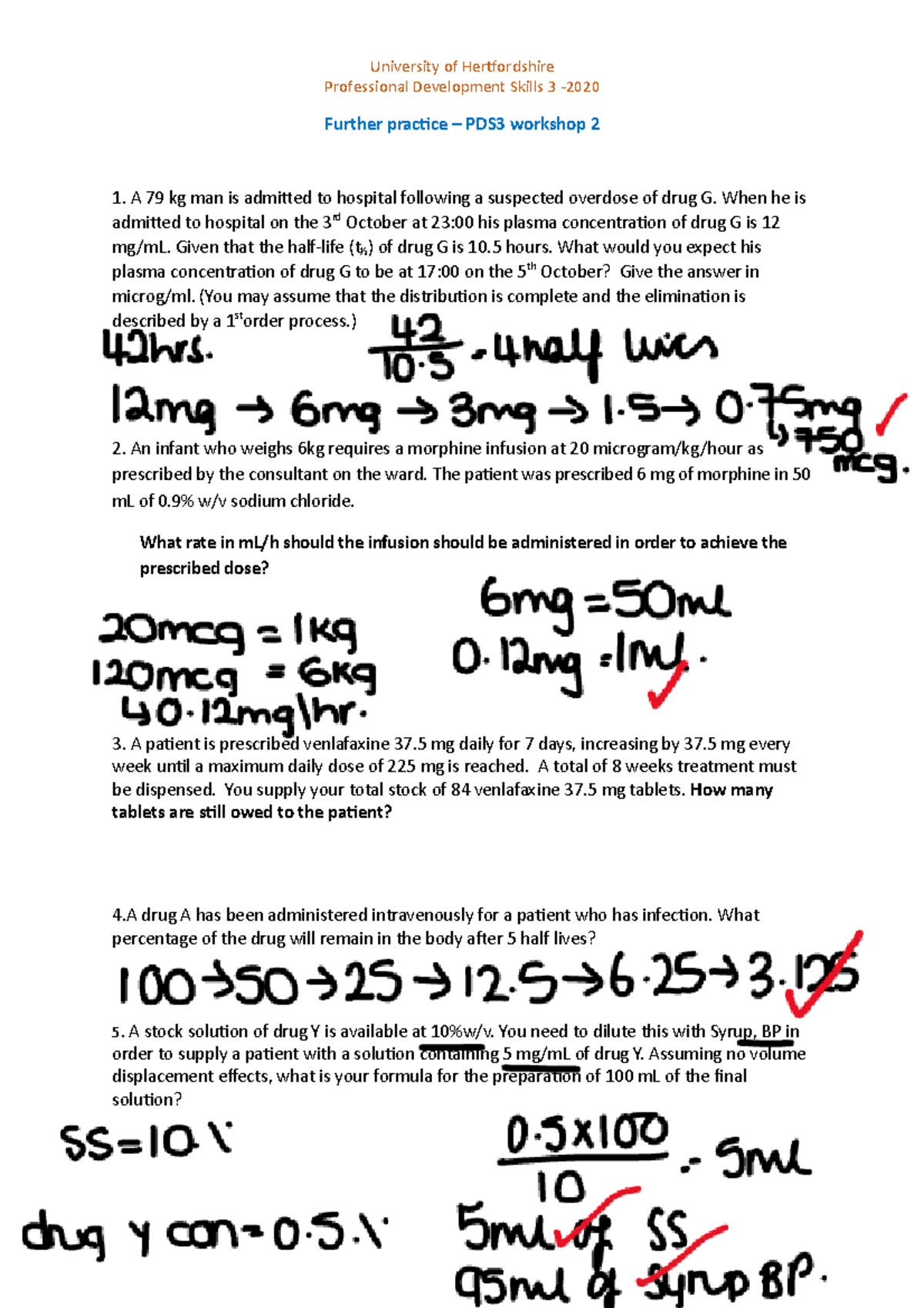 PPP3 workshop 2 further practice - University of Hertfordshire ...