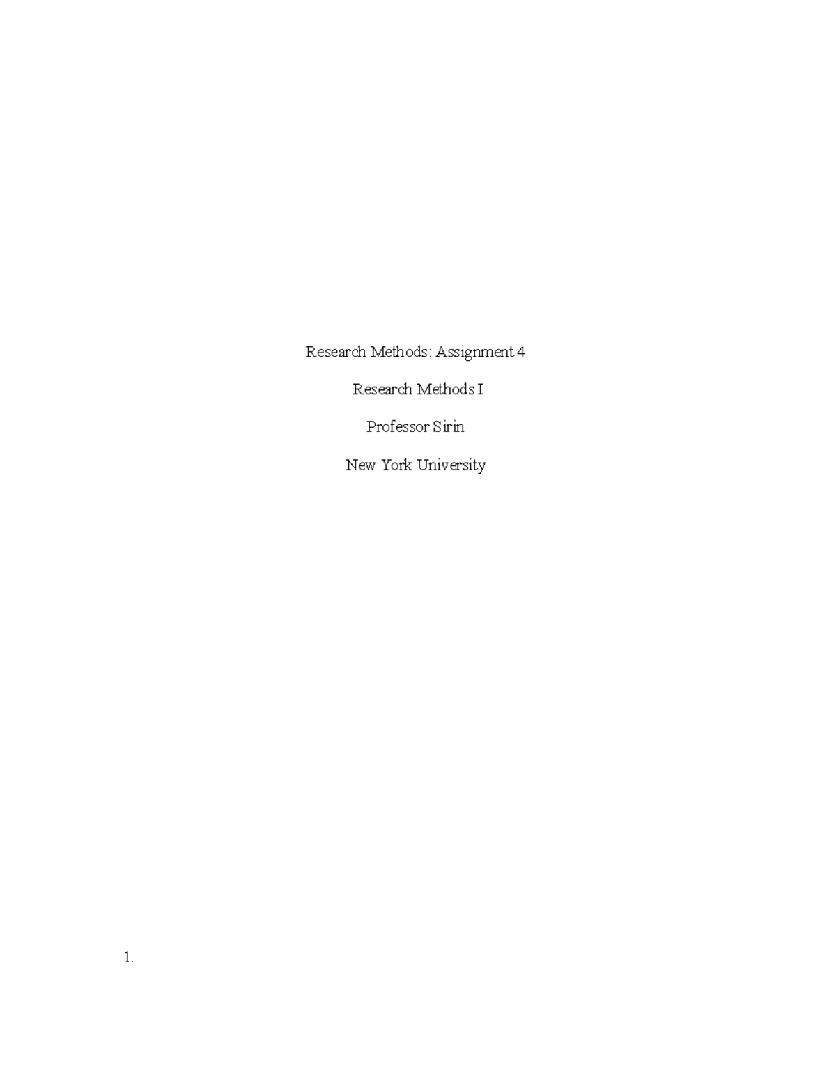 Homework assignment 4 - Factorial designs and interactions - Research ...