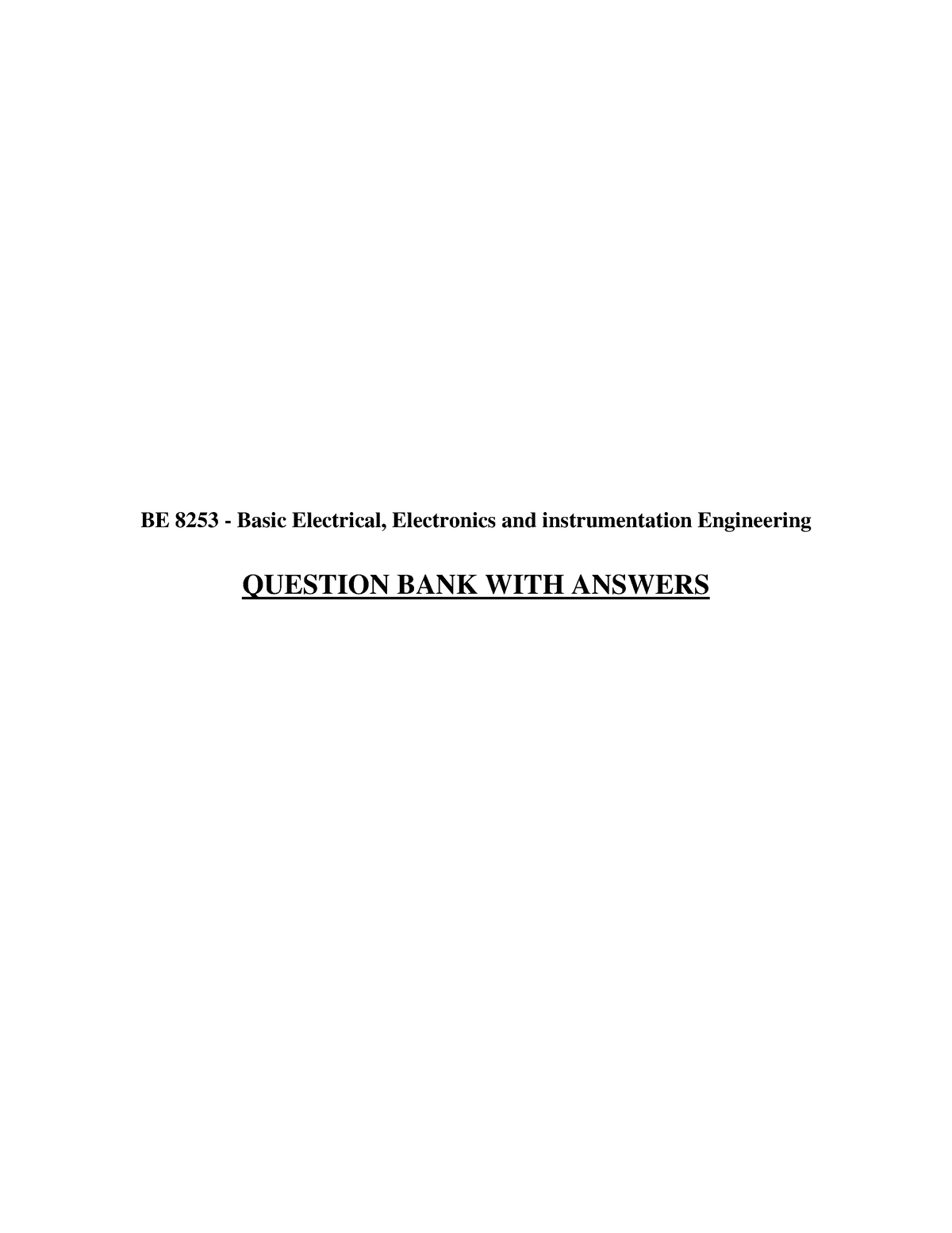 02 Basic Electrical Electronics And Instrumentation Engineering - BE ...