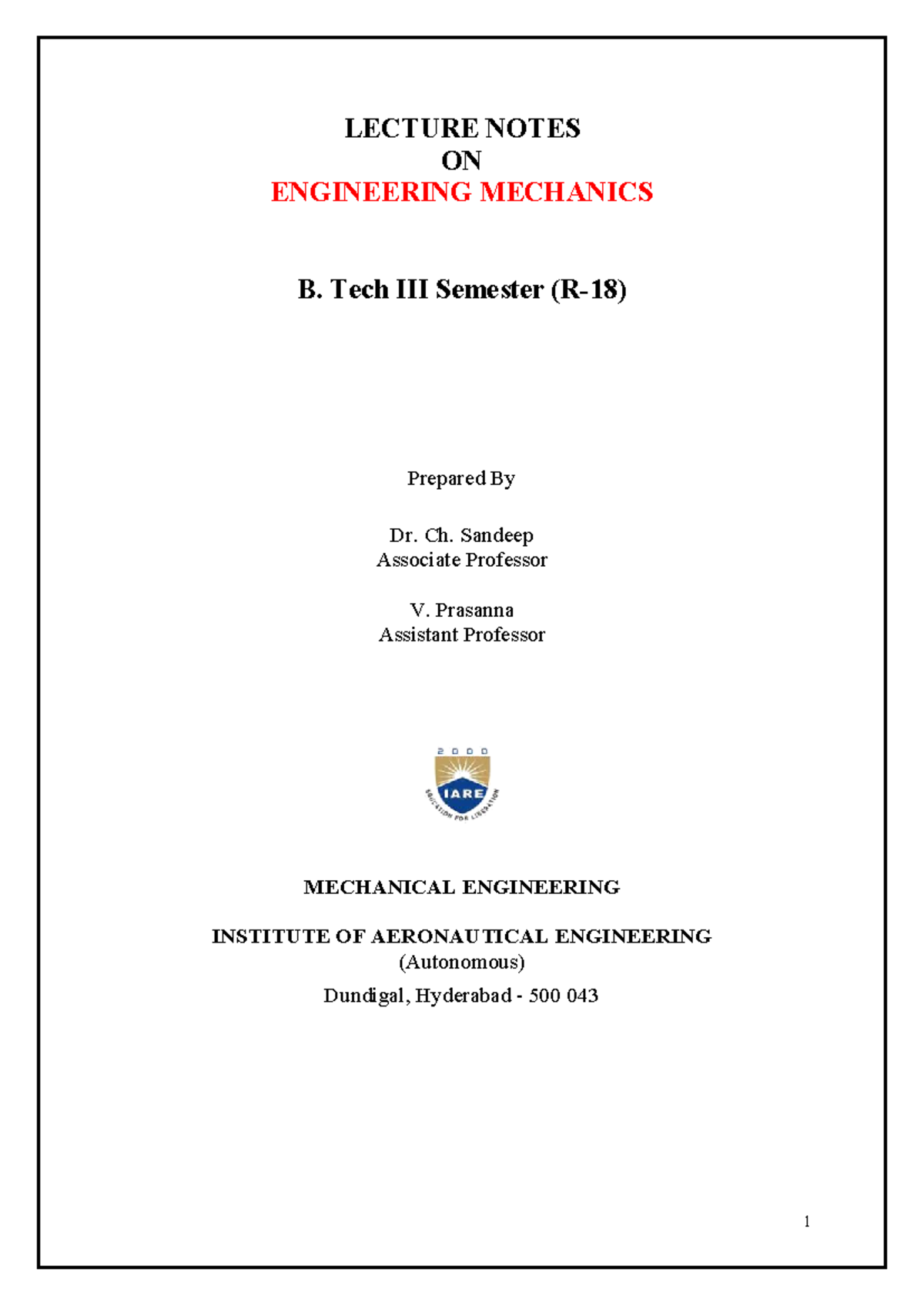 EM-(ME)- Lecture Notes-R18 08-08-2019 Final compressed - LECTURE NOTES ...
