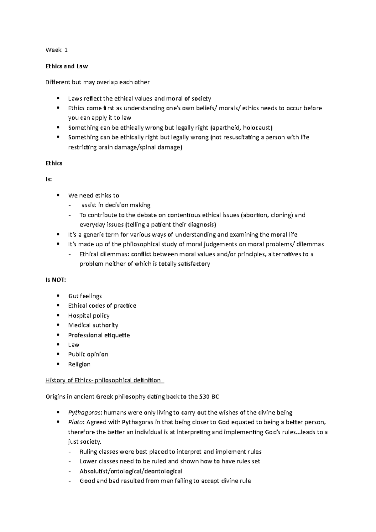 Summary of lecture content for exam prep - Summary - week 1 - Week 1 ...