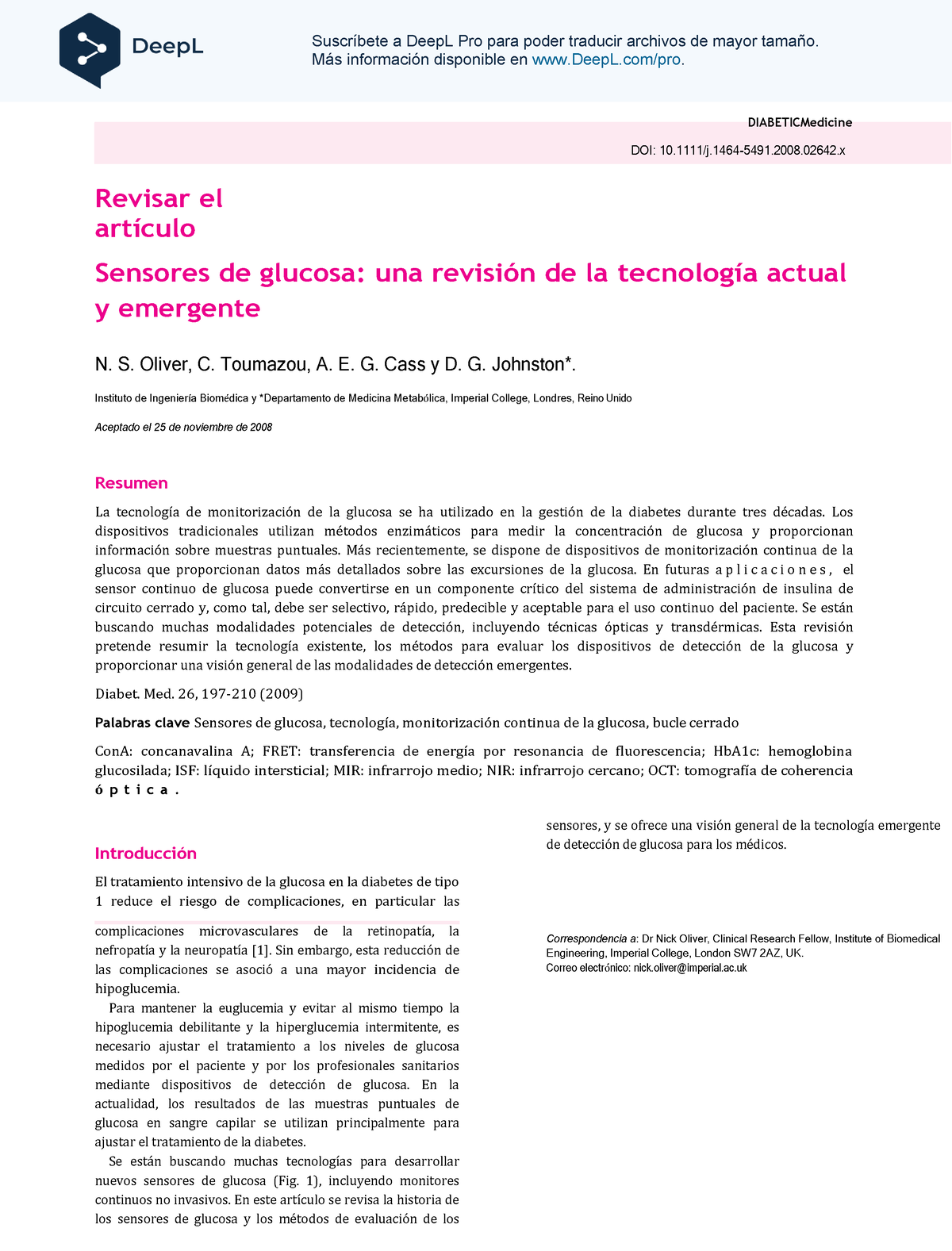 Monitorización de la glicemia transdermal continua no invasiva