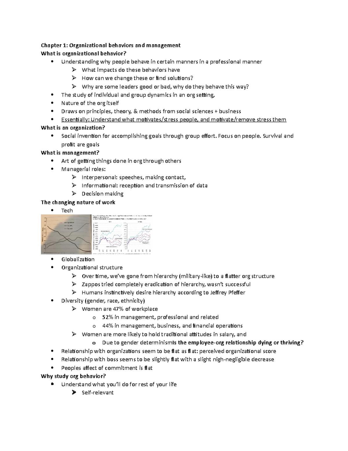 Chapter 1 - Hope this helps someone - Chapter 1: Organizational ...