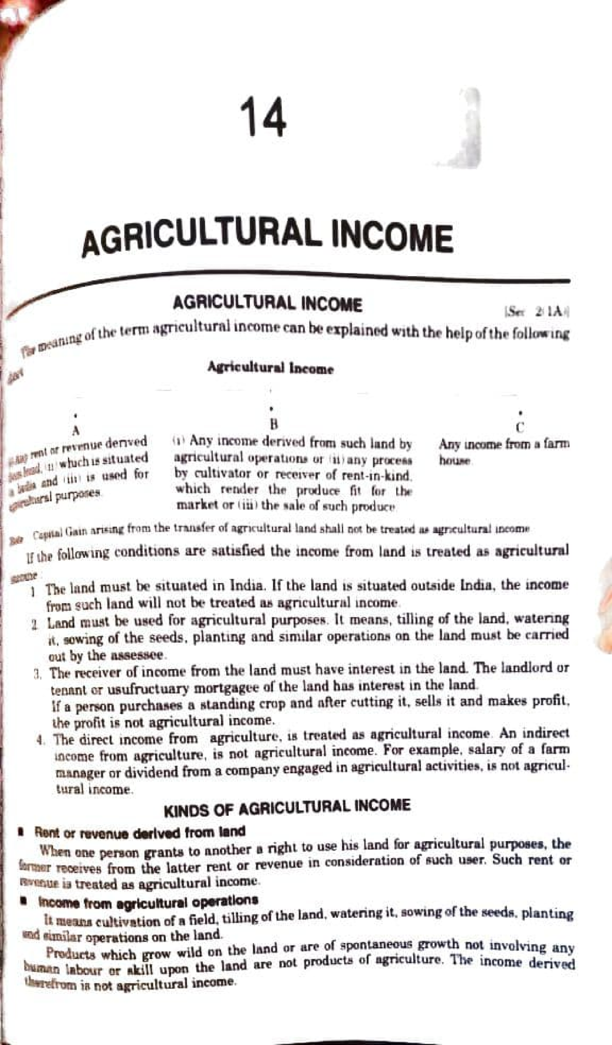 Adobe Scan 18-Dec-2022 - 14 AGRICULTURAL INCOME AGRICULTURAL INCOME The ...