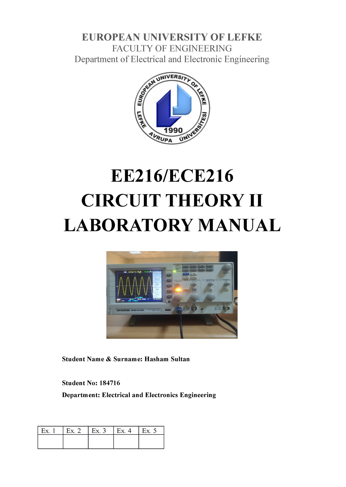 Circuit Theory Electical Electronics - EUROPEAN UNIVERSITY OF LEFKE ...